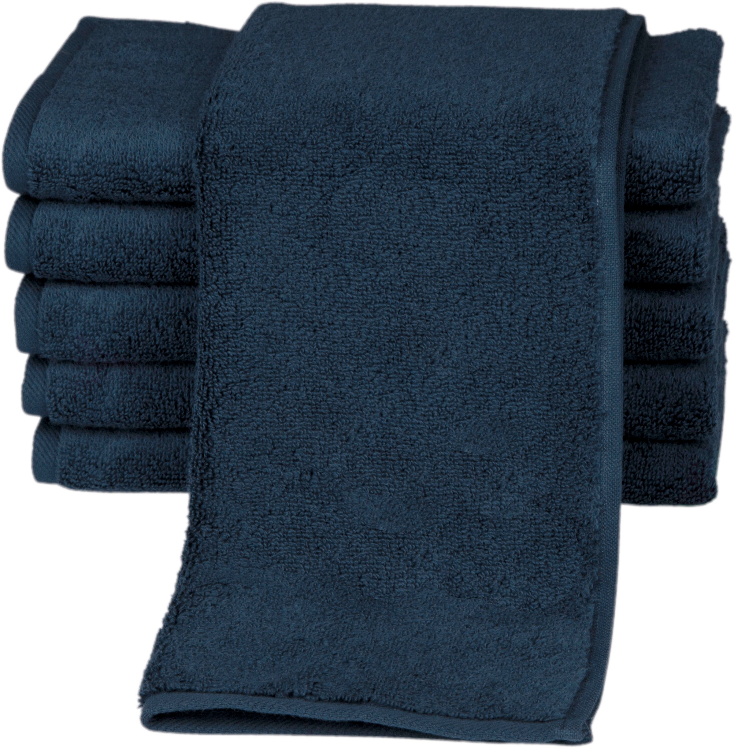 ROSS Gästehandtücher »Sensual 9000« mit Aloe-Vera-Öl veredelt nachtblau Obermaterial: 100% Baumwolle B/L: 30 cmx50 cm