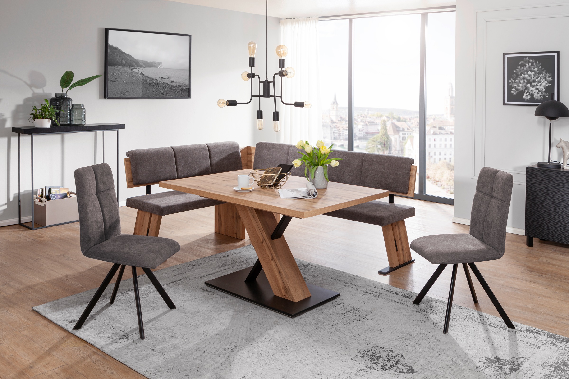 massivline&more 4-Fußstuhl »SK Kota, Stuhl, Esszimmerstuhl, Küchenstuhl« () günstig online kaufen