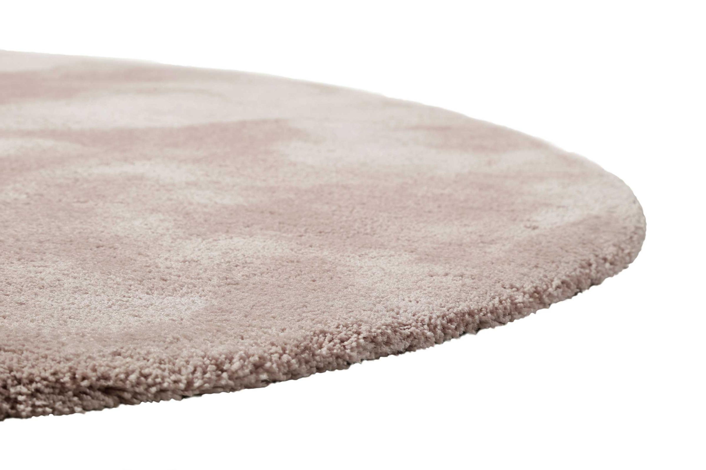 Homie Living Teppich »Pisa«, rund, 25 mm Höhe, Hochflor, Microfaser, uni, weich, Shaggy, Wohnzimmer, Schlafzimmer