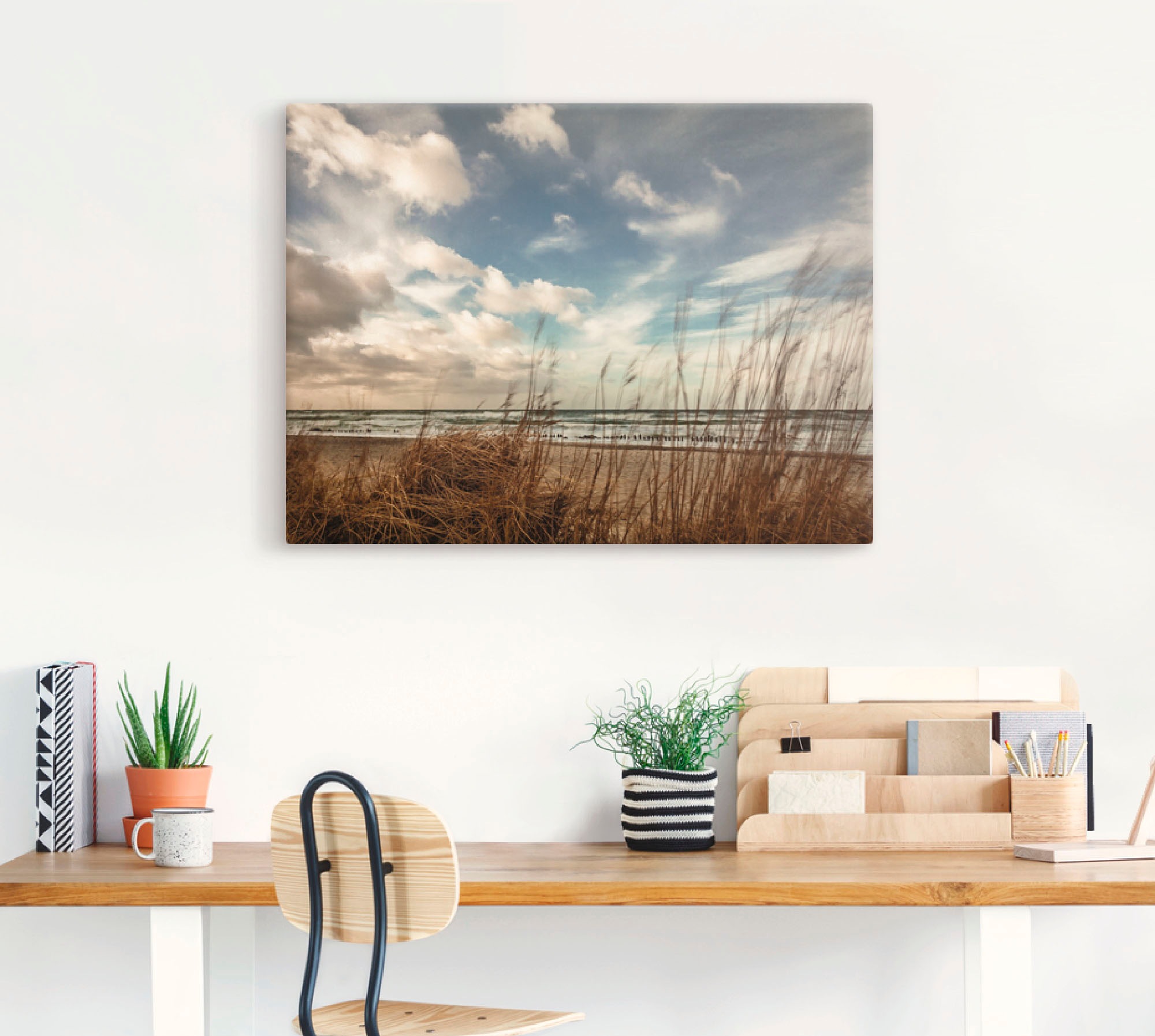 Artland Wandbild »An der Küste der Ostsee«, Gewässer, (1 St.), als Leinwand günstig online kaufen