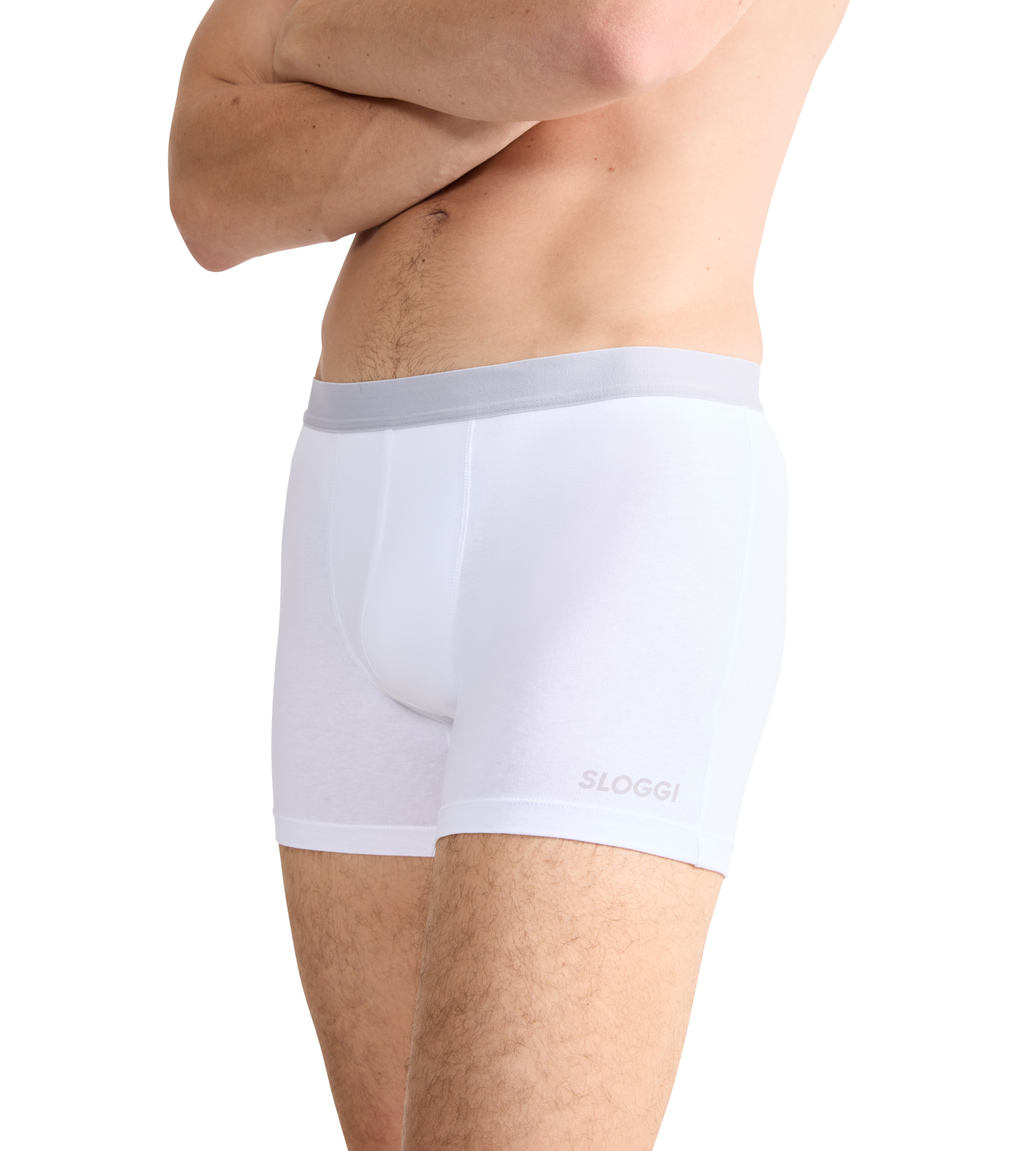 sloggi Boxer »Men GO ABC 2.0«, (2er Pack), längeres Bein, Baumwollmix, weich, elastischer Bund