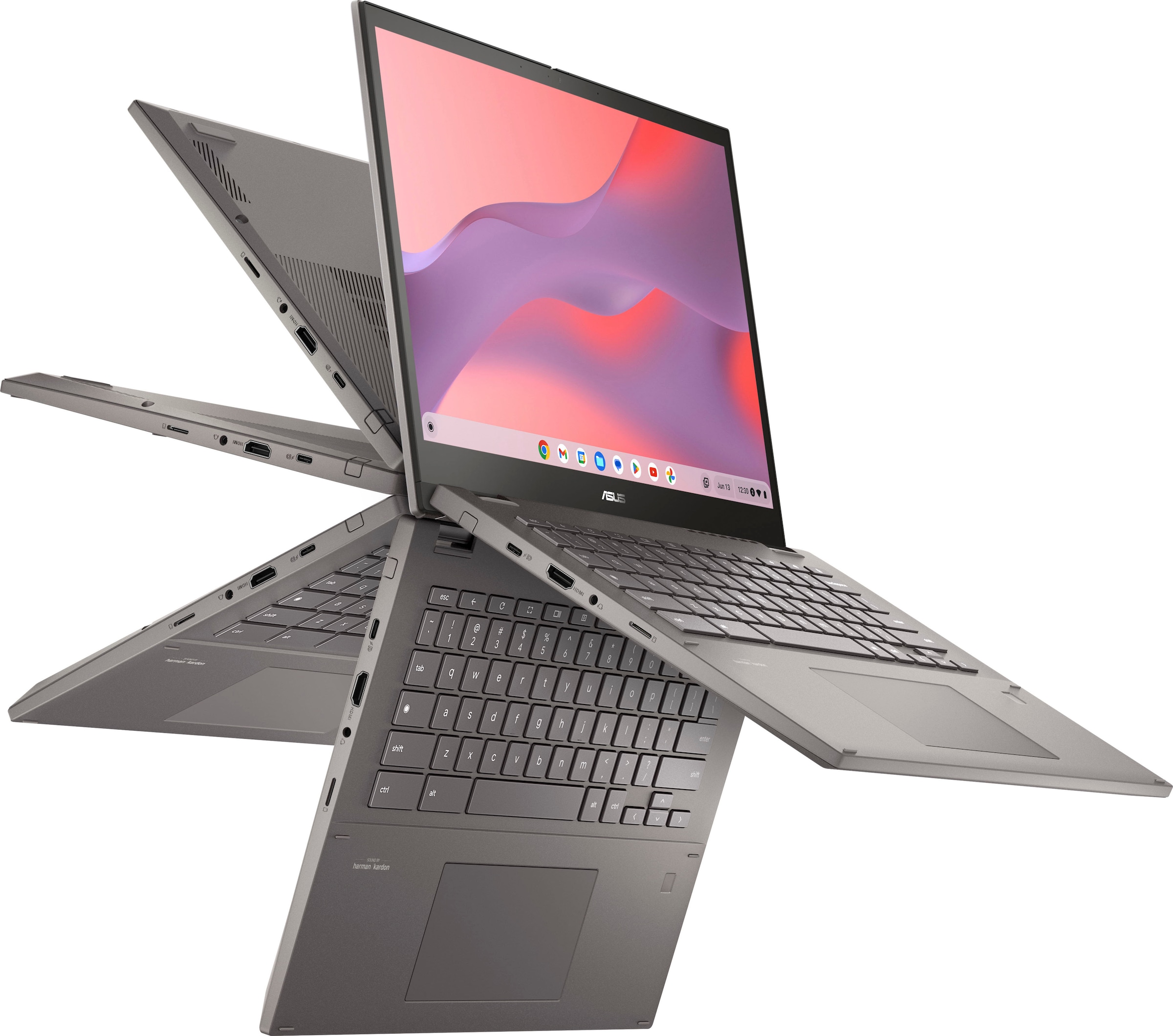 Asus Chromebook »Plus CX34 14" Laptop, Full HD Display, 8 GB RAM,«, 35 cm, / 14 Zoll, AMD, Ryzen 5, Radeon Graphics, 256 GB SSD