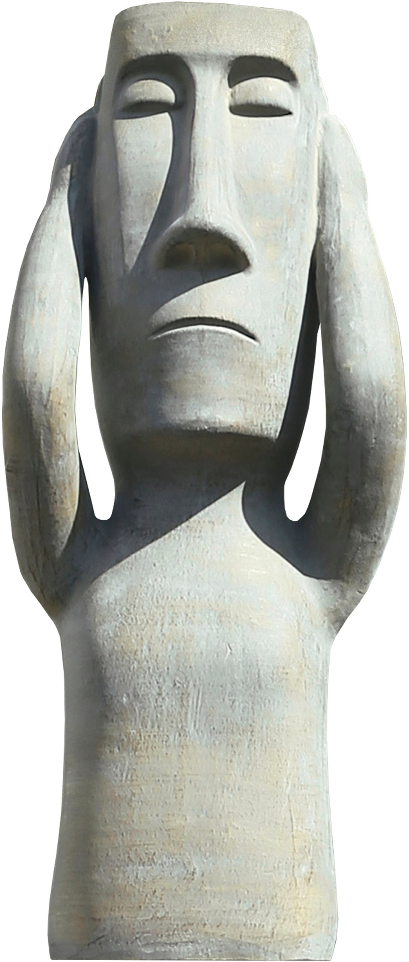 GILDE Dekofigur »Skulptur Nichts hören«, Höhe aus Dekoobjekt, 63 Keramik, cm, kaufen St.), auf Raten Wohnzimmer (1