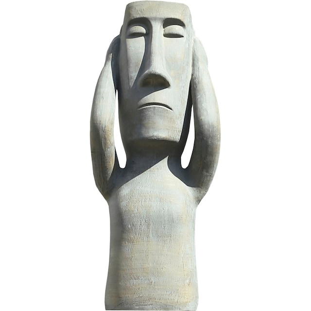 GILDE Dekofigur »Skulptur Nichts hören«, (1 St.), Dekoobjekt, Höhe 63 cm,  aus Keramik, Wohnzimmer auf Raten kaufen