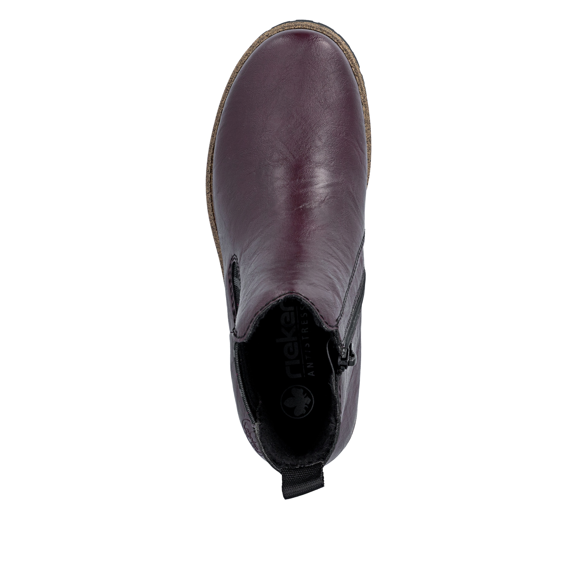 Rieker Chelseaboots  Stiefelette, Boots mit kariertem Stretcheinsatz an der Seite