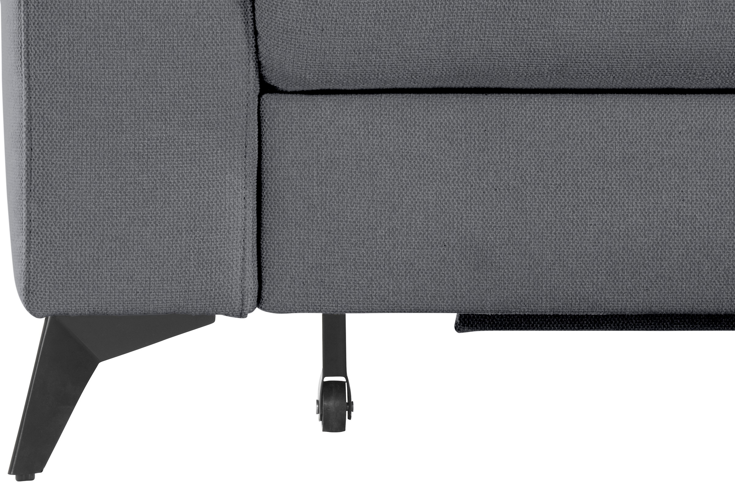Places of Style Ecksofa »Lolland L-Form«, Wahlweise mit Bettfunktion und Stauraum, auch mit abwischbarem Bezug