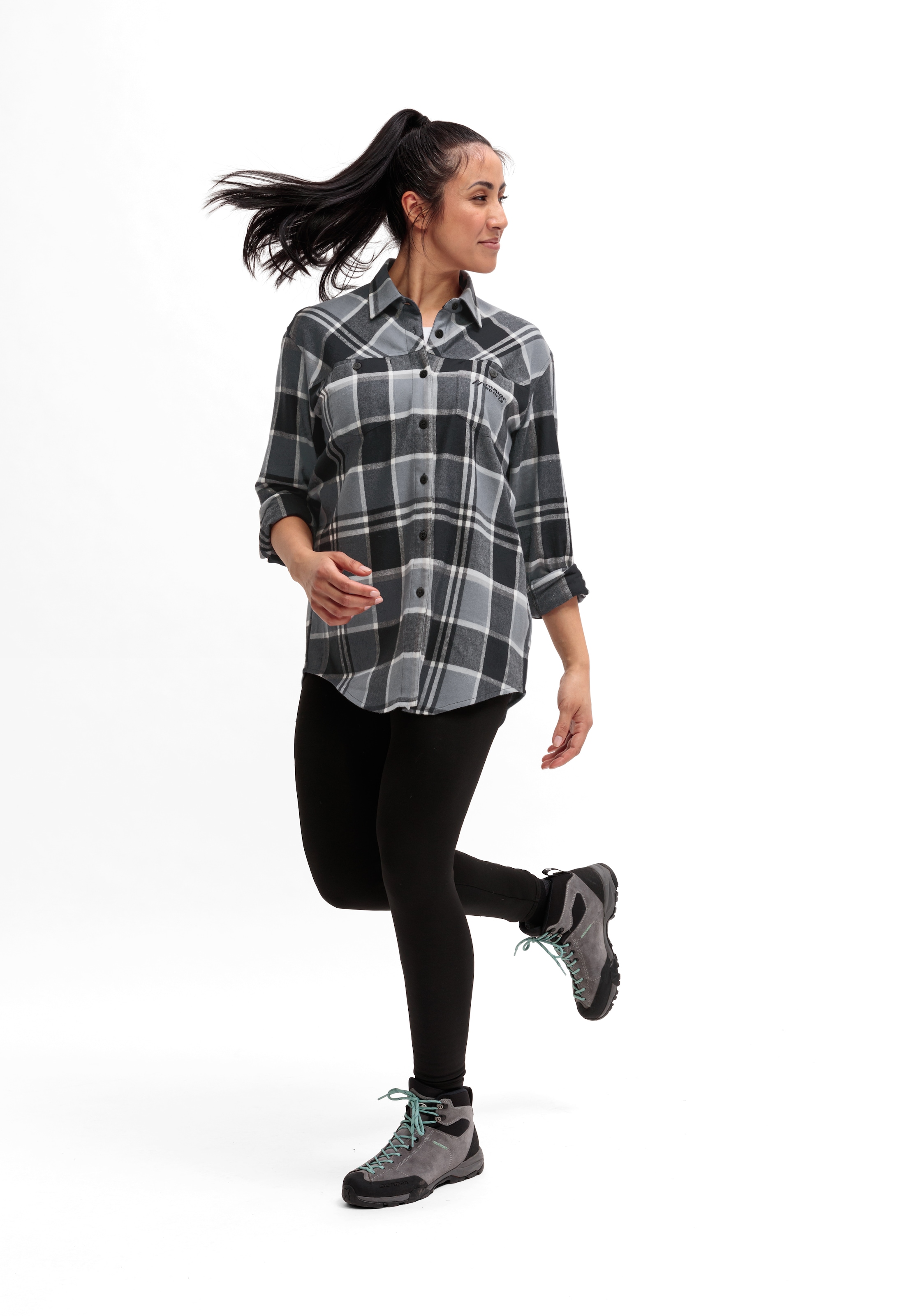 Maier Sports Flanellbluse »Predeal 2.0 W« warmes Damen Hemd im klassischen Karo-Look