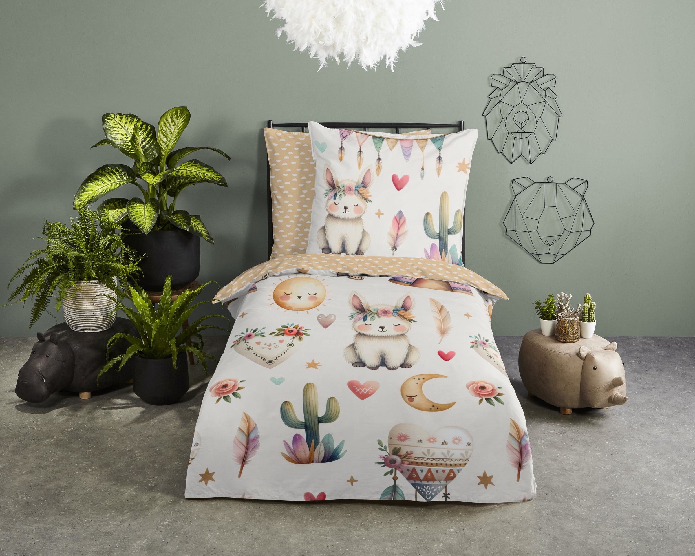 good morning Babybettwäsche »Luz«, Baumwolle, Renforcé, 2 Teilig, Wendeopti günstig online kaufen