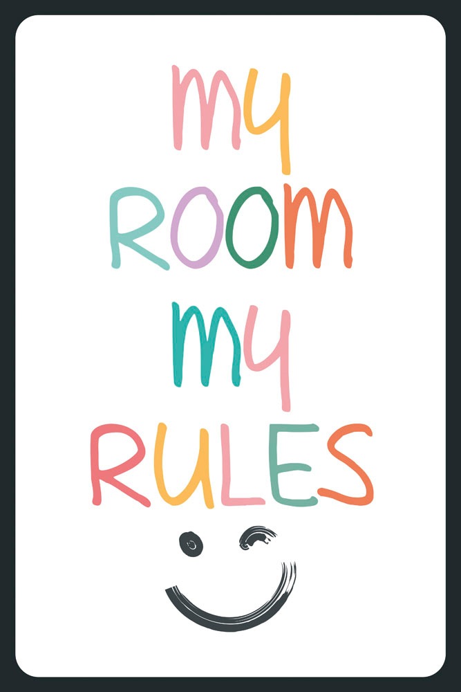 queence Metallbild »My Rules« Sprüche 1 Stk. tlg. günstig online kaufen