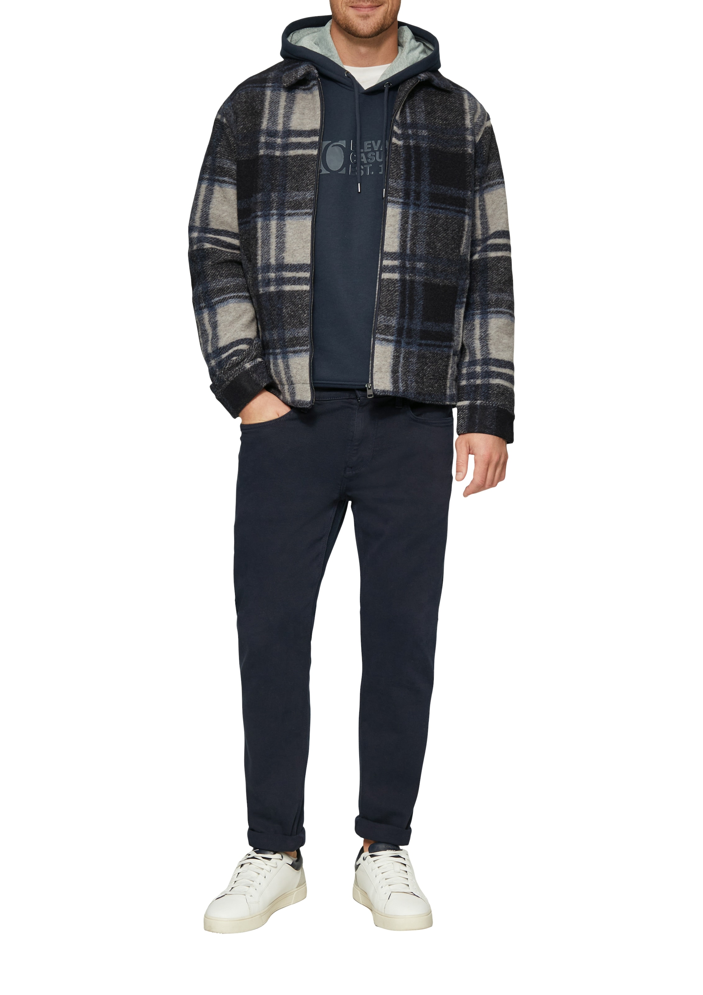 s.Oliver Kapuzensweatshirt, mit Front-Print
