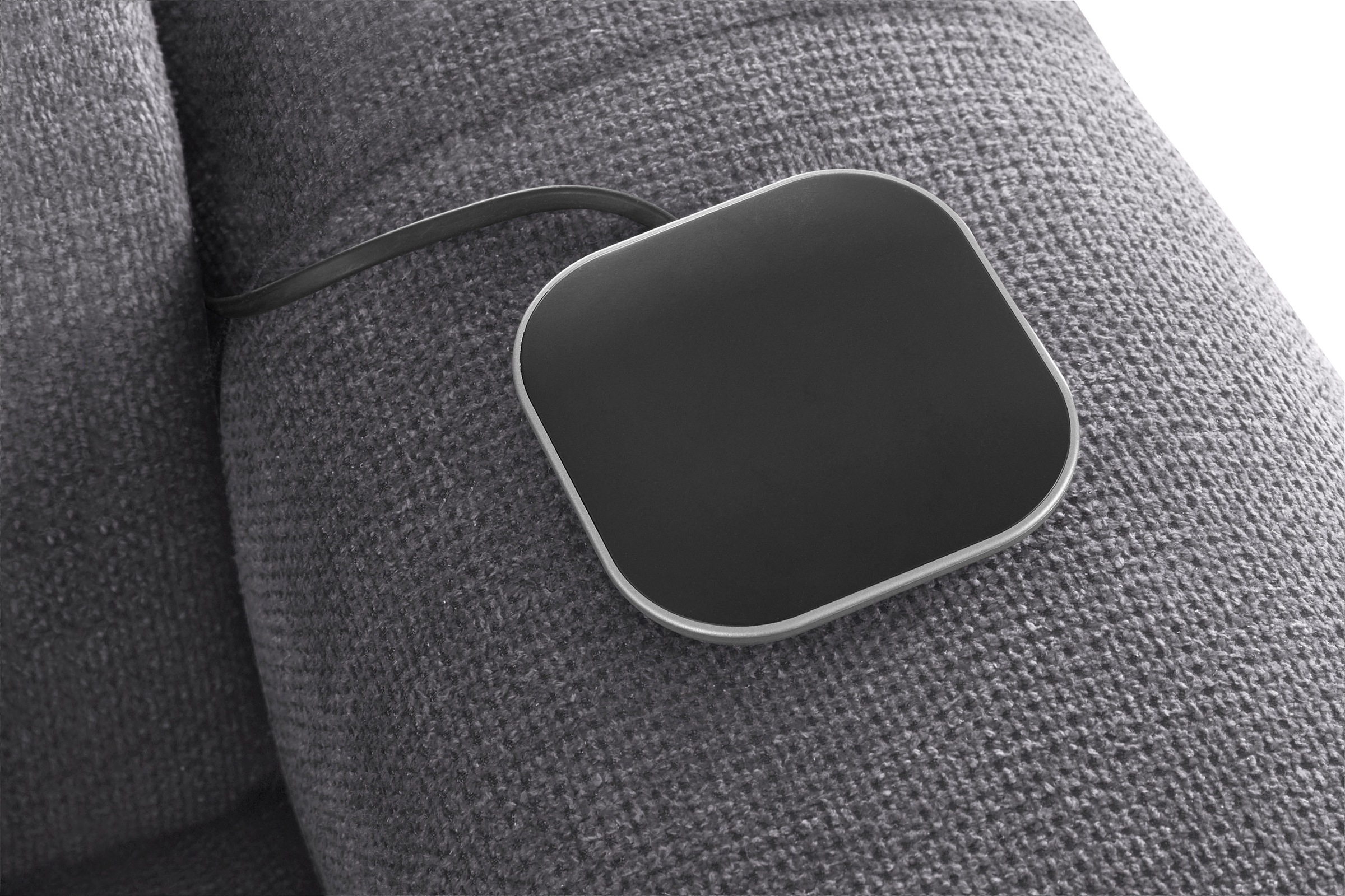 COTTA Ecksofa »Mia L-Form mit 3 Zierkissen«, wahlweise mit Bettfunktion, Bettkasten, Beleuchtung & Wireless-Charger