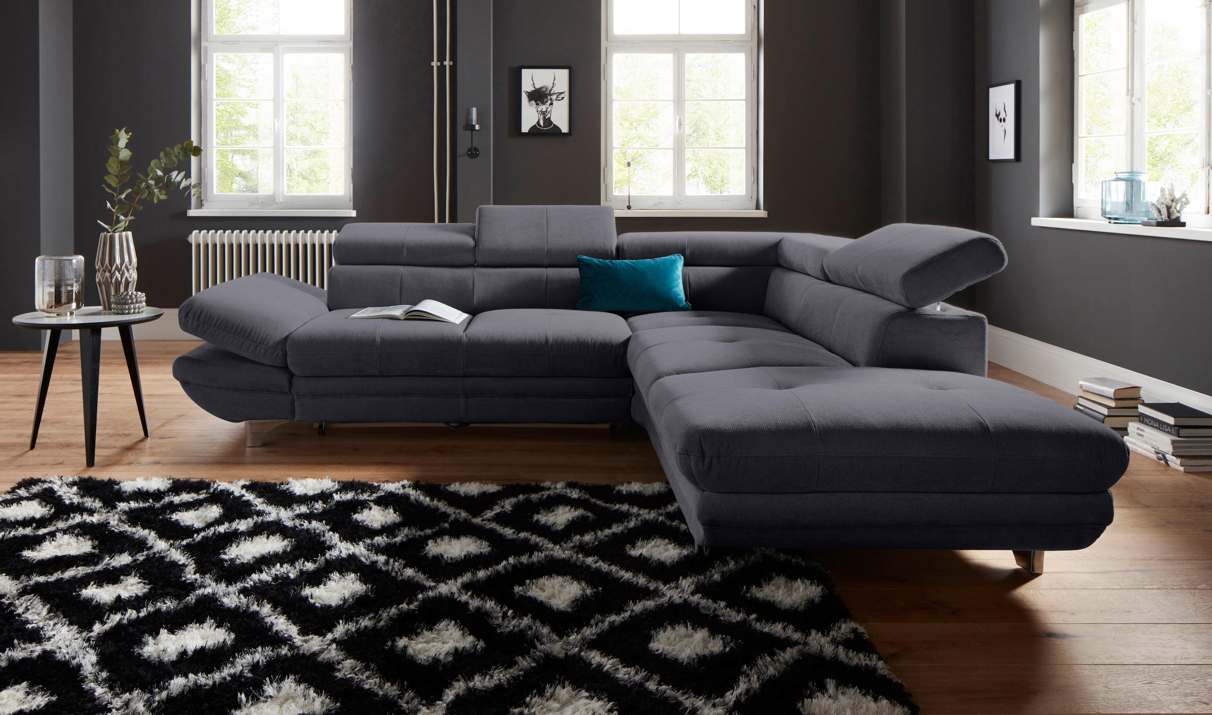 COTTA Ecksofa »Enterprise L-Form«, mit Arm- & Kopfteilverstellung, wahlweis günstig online kaufen