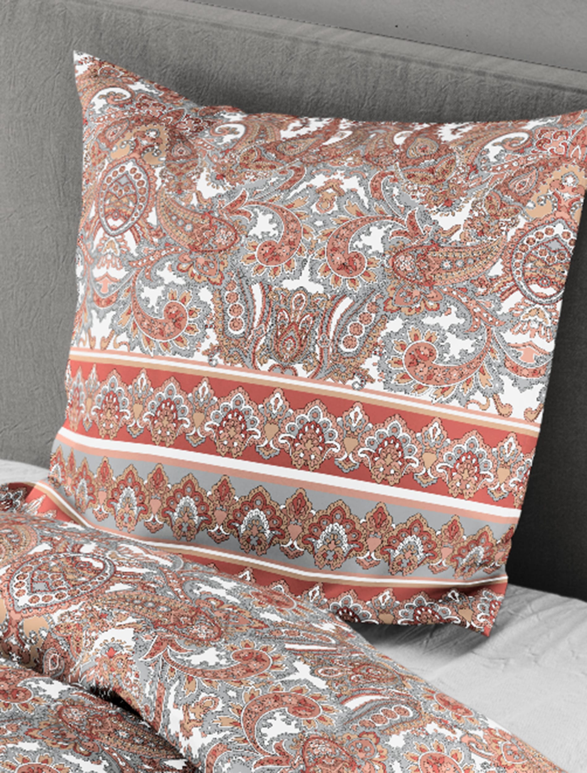 BIERBAUM Bettwäsche »3371« 2 Stk. tlg. Mako-Satin, 100 % Baumwolle, pflegeleicht