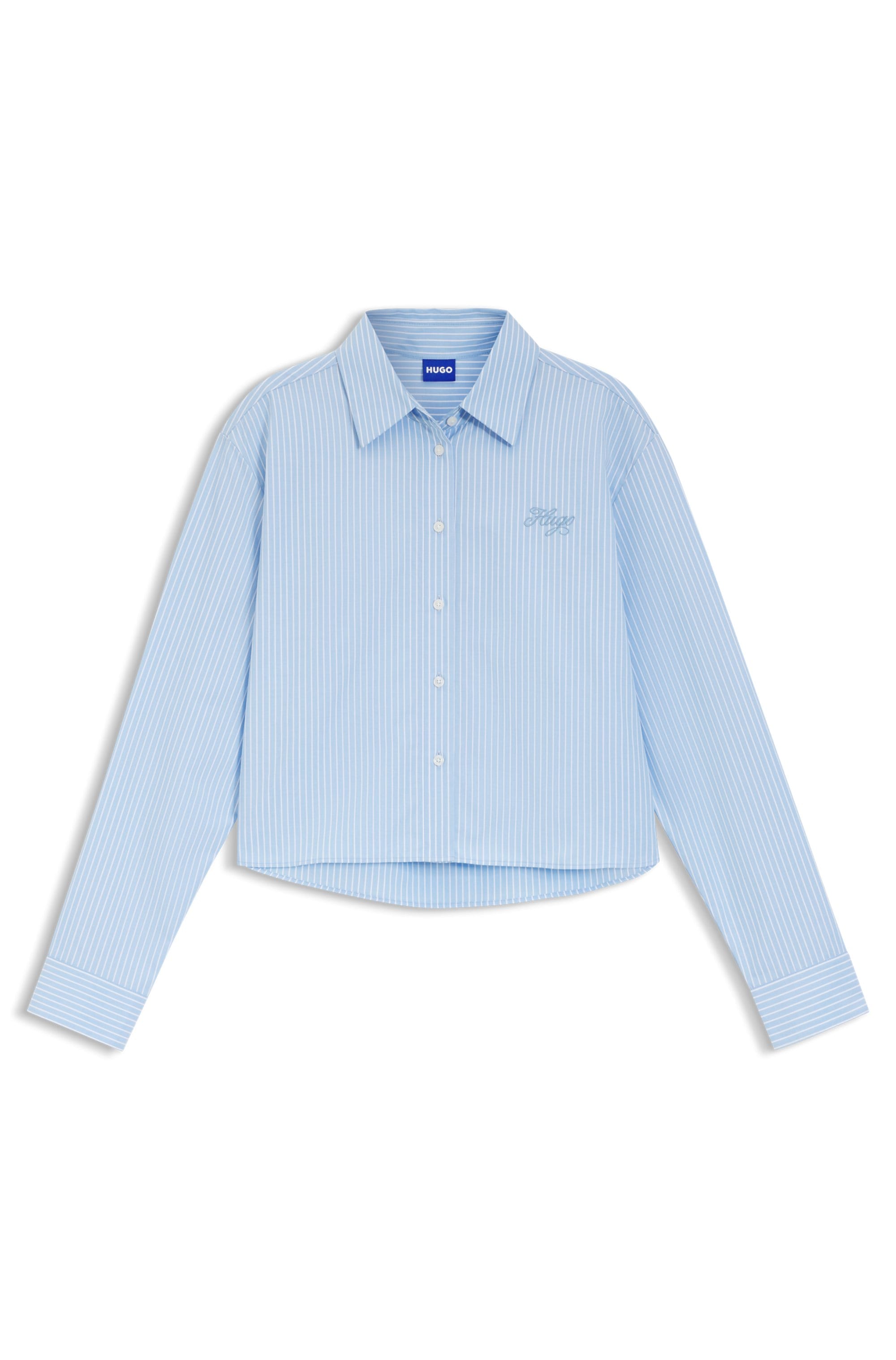 HUGO Blue Hemdbluse »Epic« aus Baumwoll-Popeline, Relaxed Fit