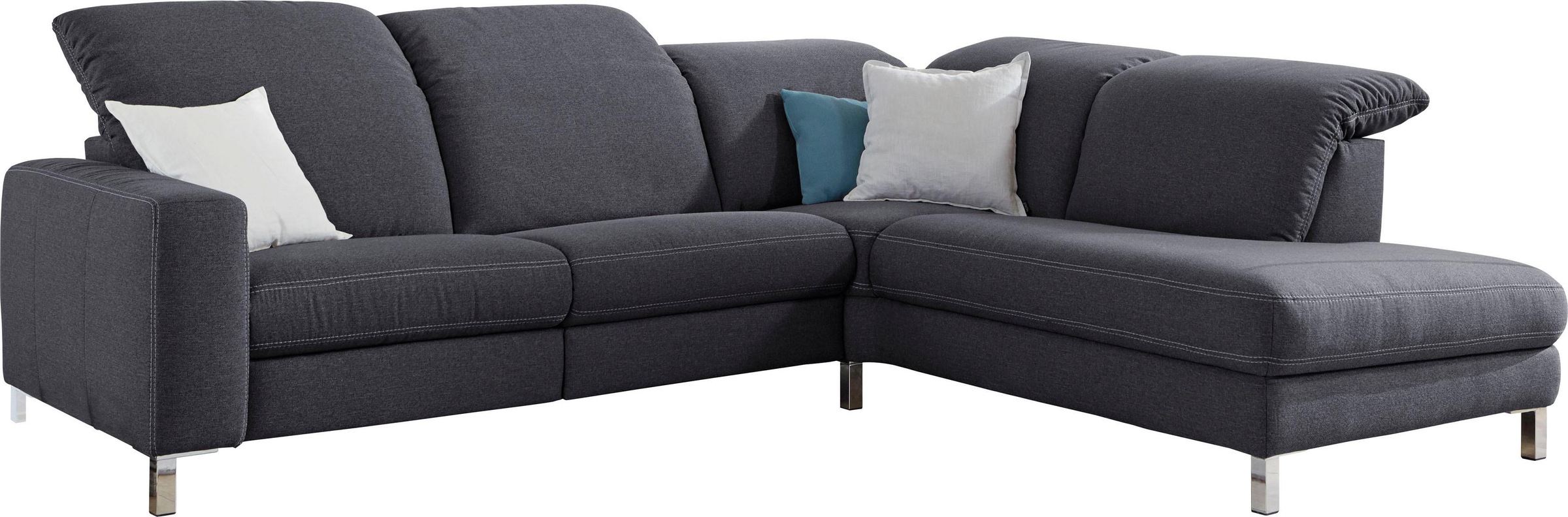 3C Candy Ecksofa »Homely bequem und komfortabel, mit verstellbaren Kopfteil günstig online kaufen