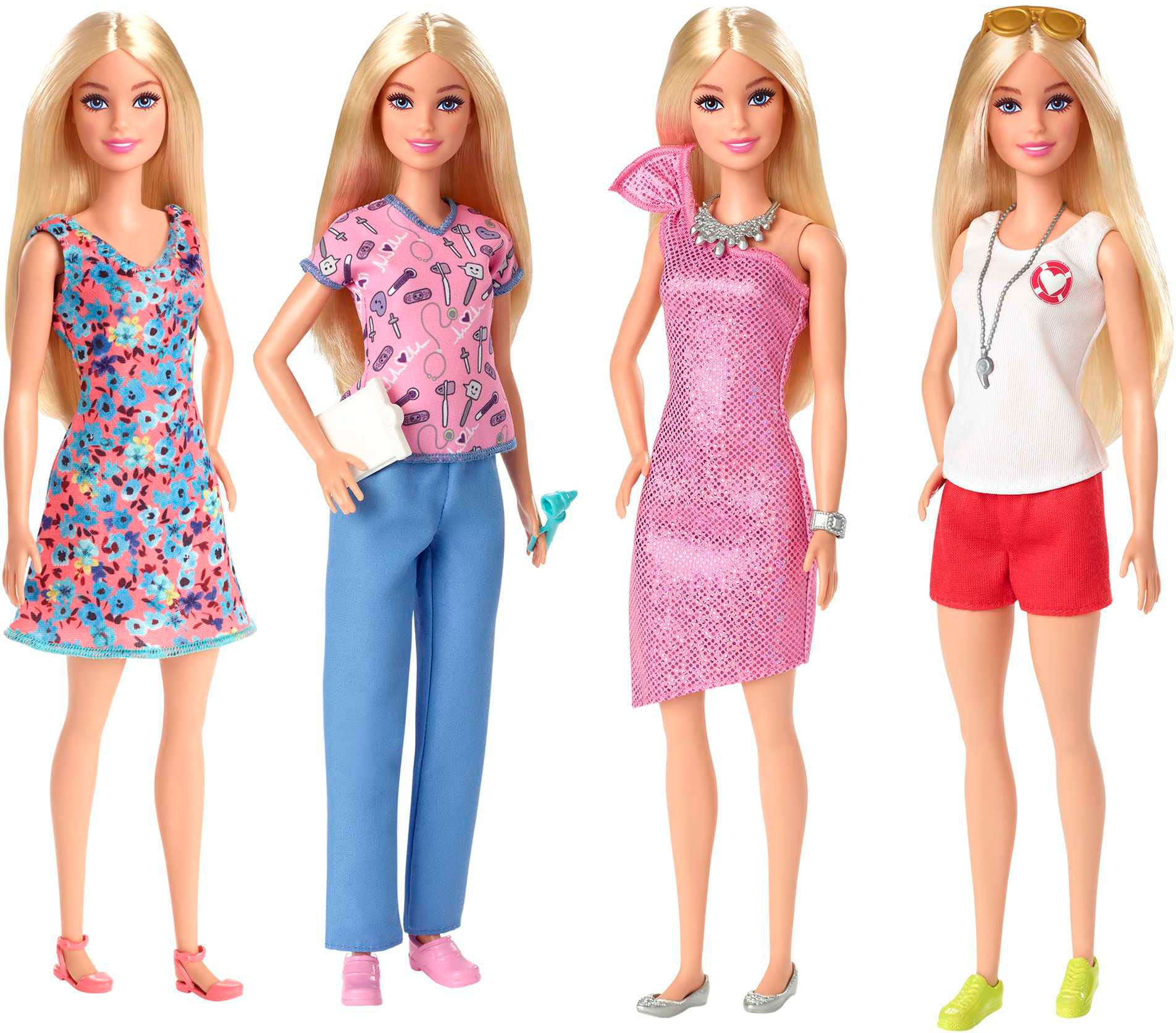Barbie Puppenkleiderschrank »Traum-Kleiderschrank mit Puppe (blond), Zubehör & Kleidung«