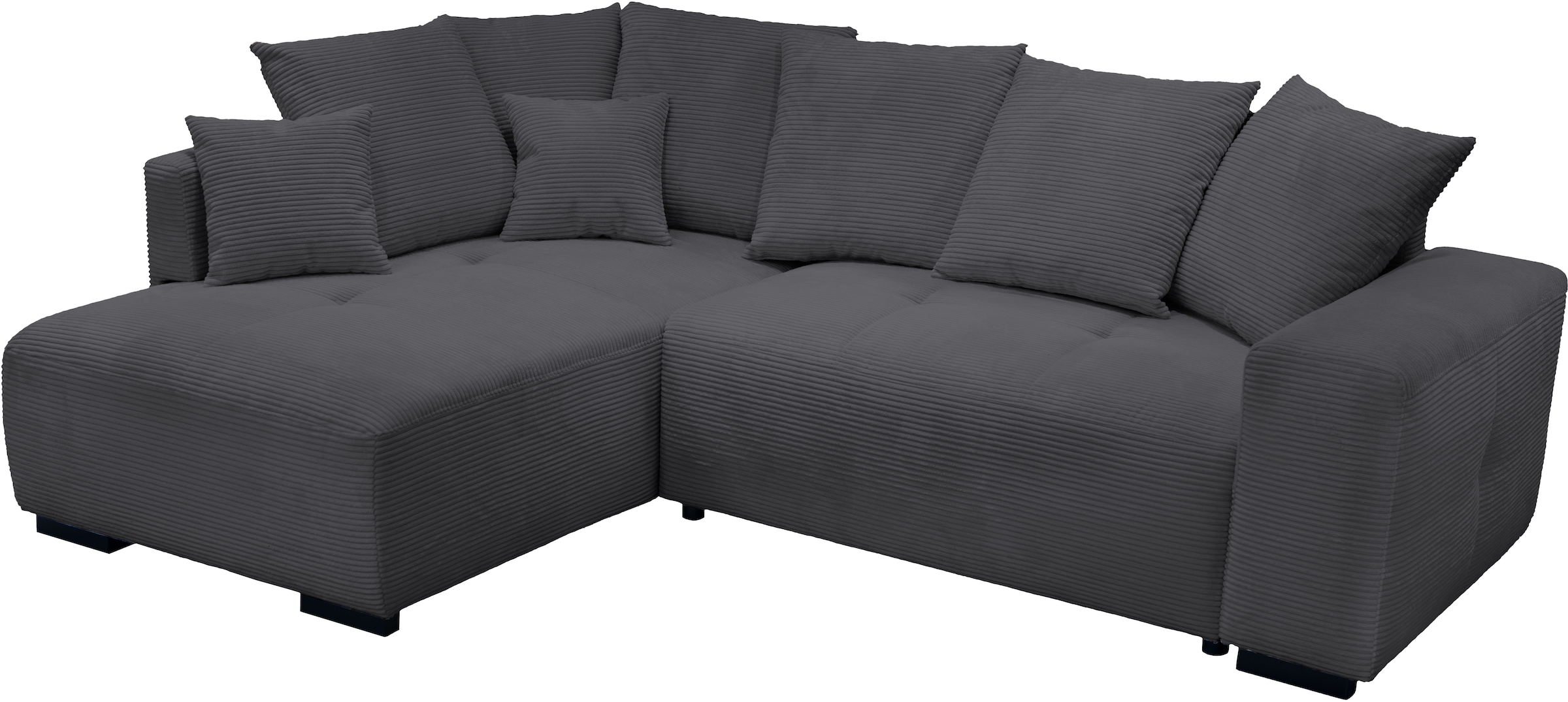 exxpo - sofa fashion Ecksofa Ottomane beidseitig montierbar,inkl. 6x Rücken günstig online kaufen