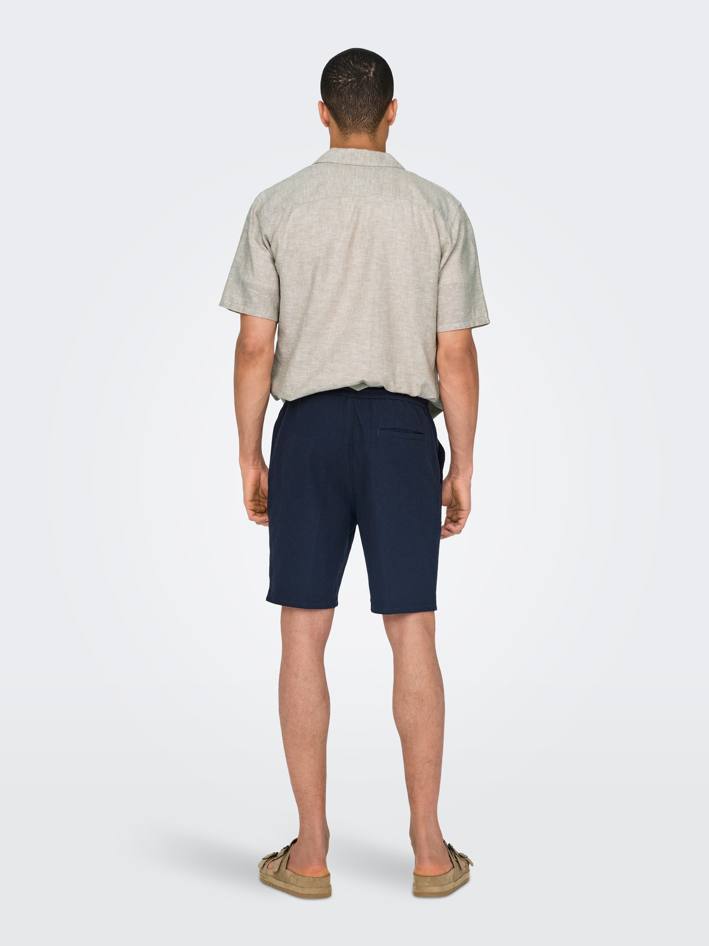 ONLY & SONS Shorts »ONSLINUS 0007 COT LIN SHORTS NOOS«