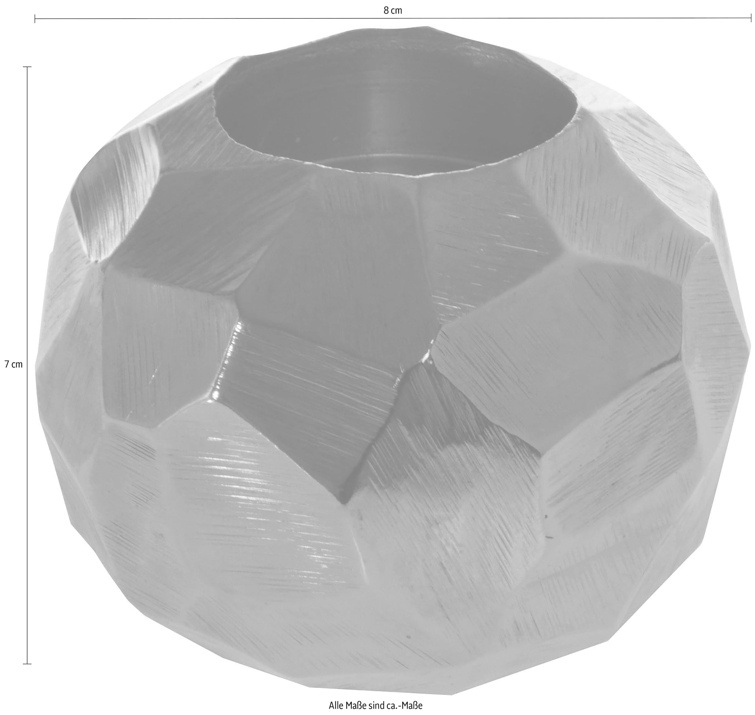 Home affaire Teelichthalter, gehämmert Silber