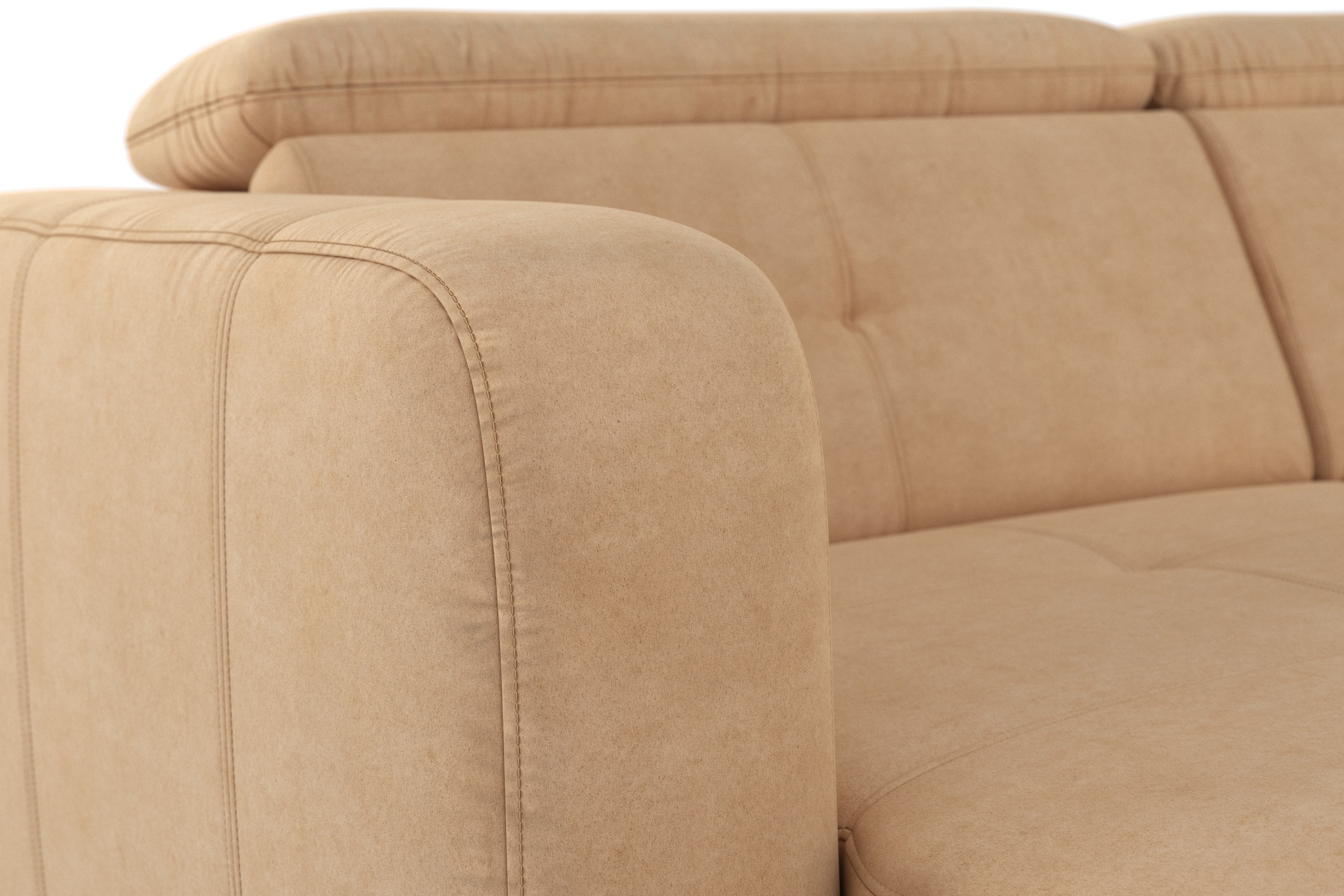 sit&more Wohnlandschaft »Belluci U-Form«, Kopfteilverstellung und Federkern, wahlweise mit Bettfunktion