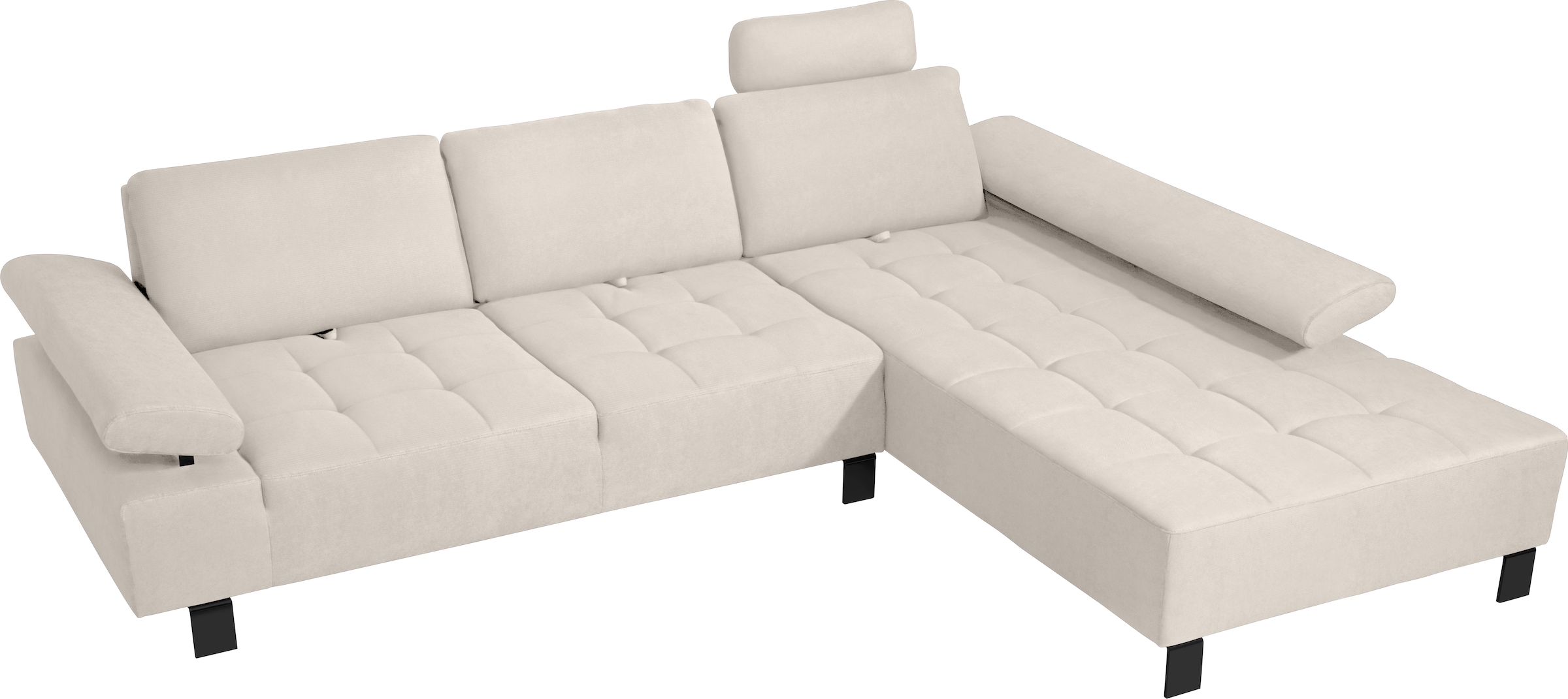 alina Ecksofa »Royce«, inklusive Sitztiefenverstellung, 270 cm breit günstig online kaufen