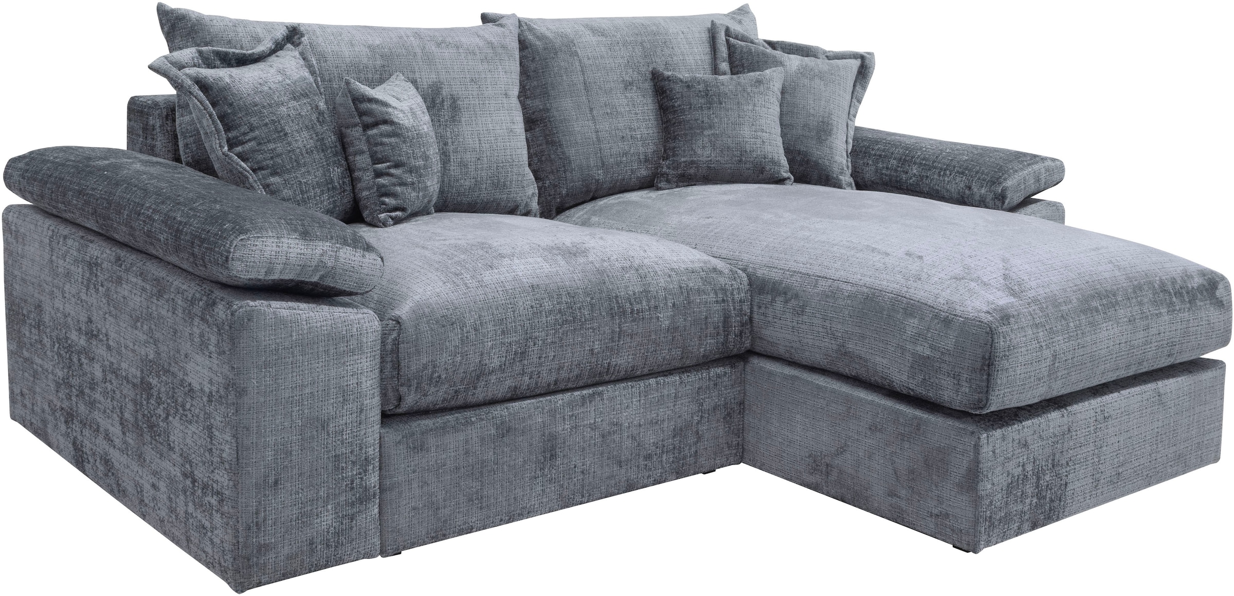 Home affaire Ecksofa »Soft&Cosy XL L-Form - Breite 246 cm«, Mega-Sofa, Cord oder Chenille-Struktur, Federkern-Polsterung
