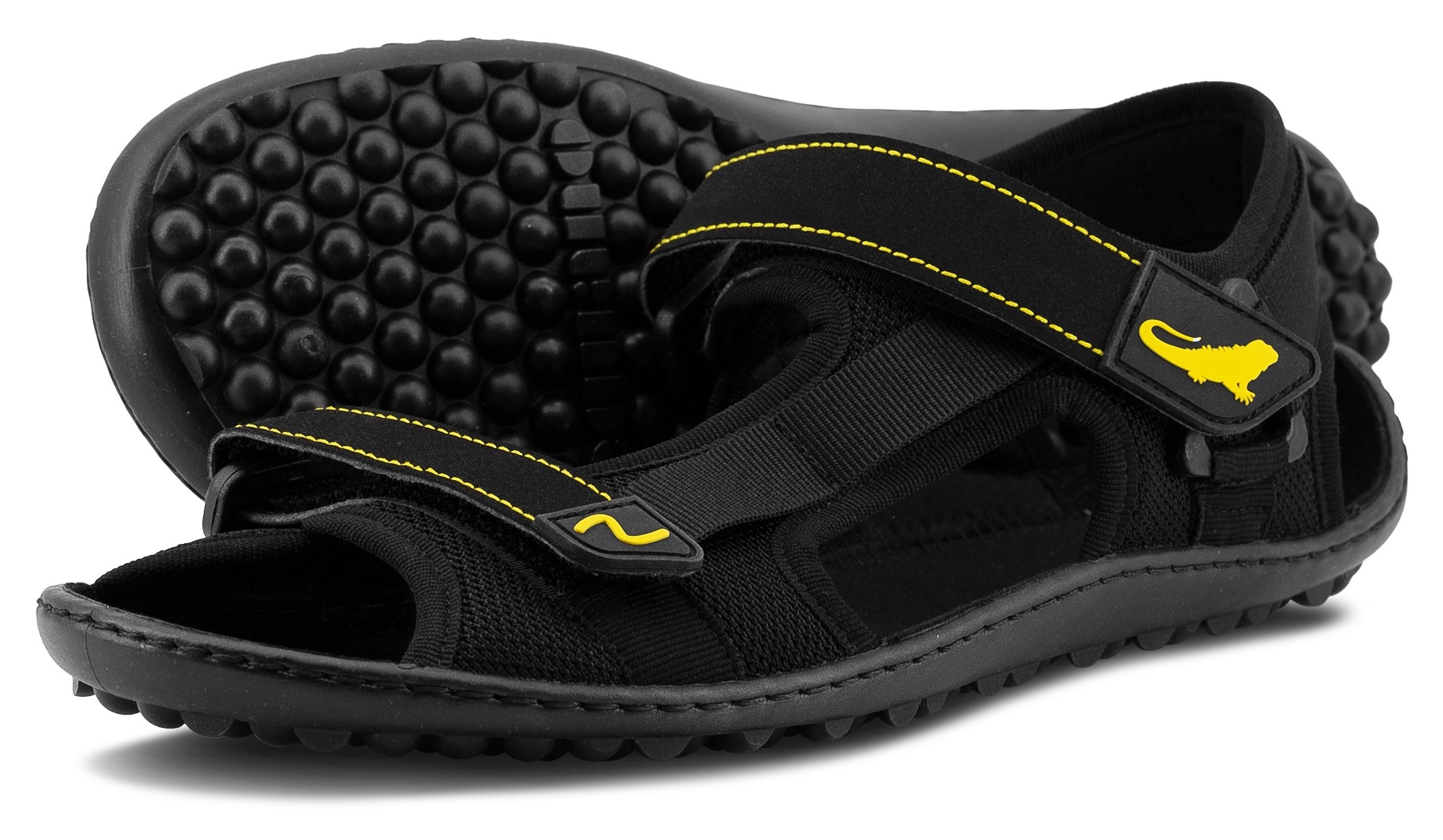 Leguano Barfußschuh  , Sommerschuh, Sandale, mit praktischen Klettverschlüssen