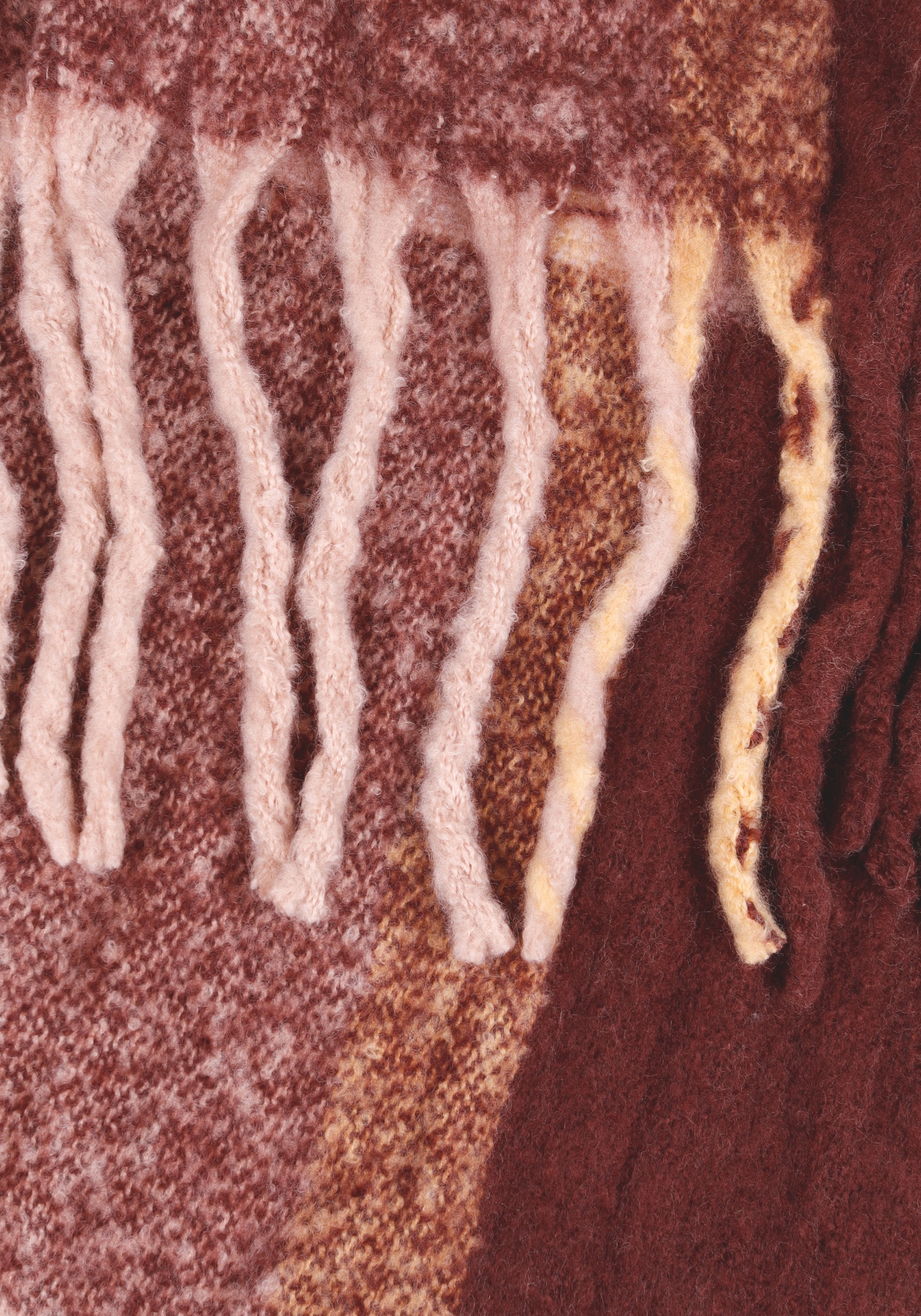 Capelli New York Modeschal Packung, -,  lange Fransen, Feinstrick, wärmend