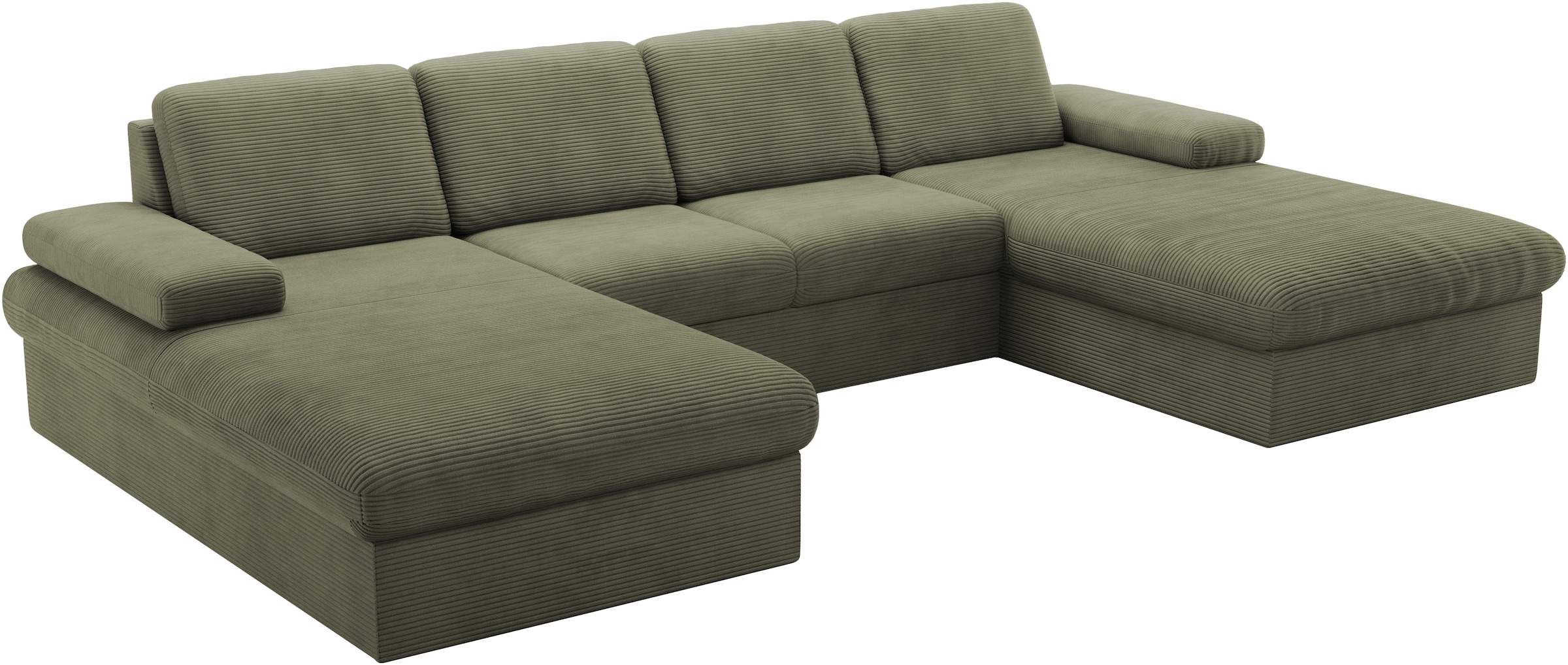 sit&more Wohnlandschaft »Moreno U-Form, B: 309 cm«, mit Armteilverstellung, optional Bettfunktion