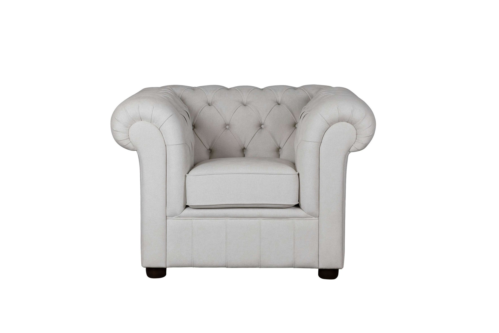 Home affaire Sessel »CHARENTE, Chesterfield, Wellenfederung, Maße B/T/H: 105/89/74 cm«, mit edler Knopfheftung und typischen Armlehnen