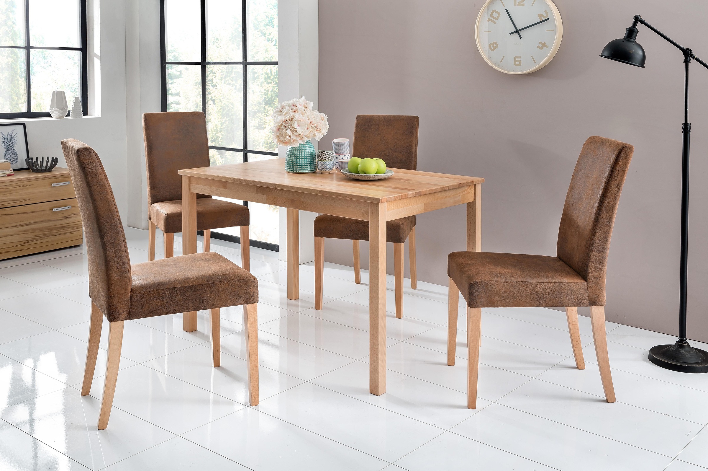 Home affaire Esszimmerstuhl »Lea, TOPSELLER!«, (Set), 2 St., Microfaser, st günstig online kaufen
