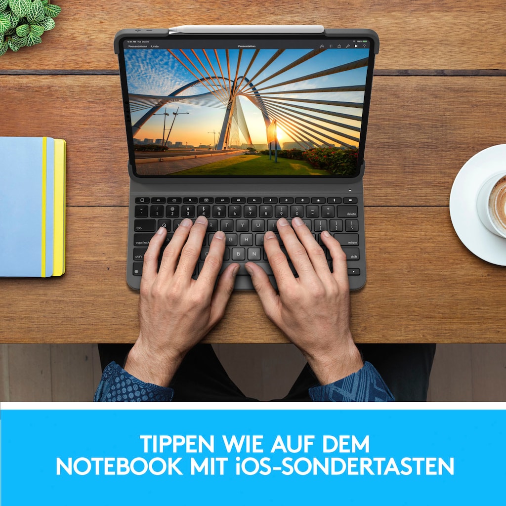 Logitech iPad-Tastatur »Slim Folio Pro für iPad Pro 11 Zoll Zoll (1. und 2. Generation)«