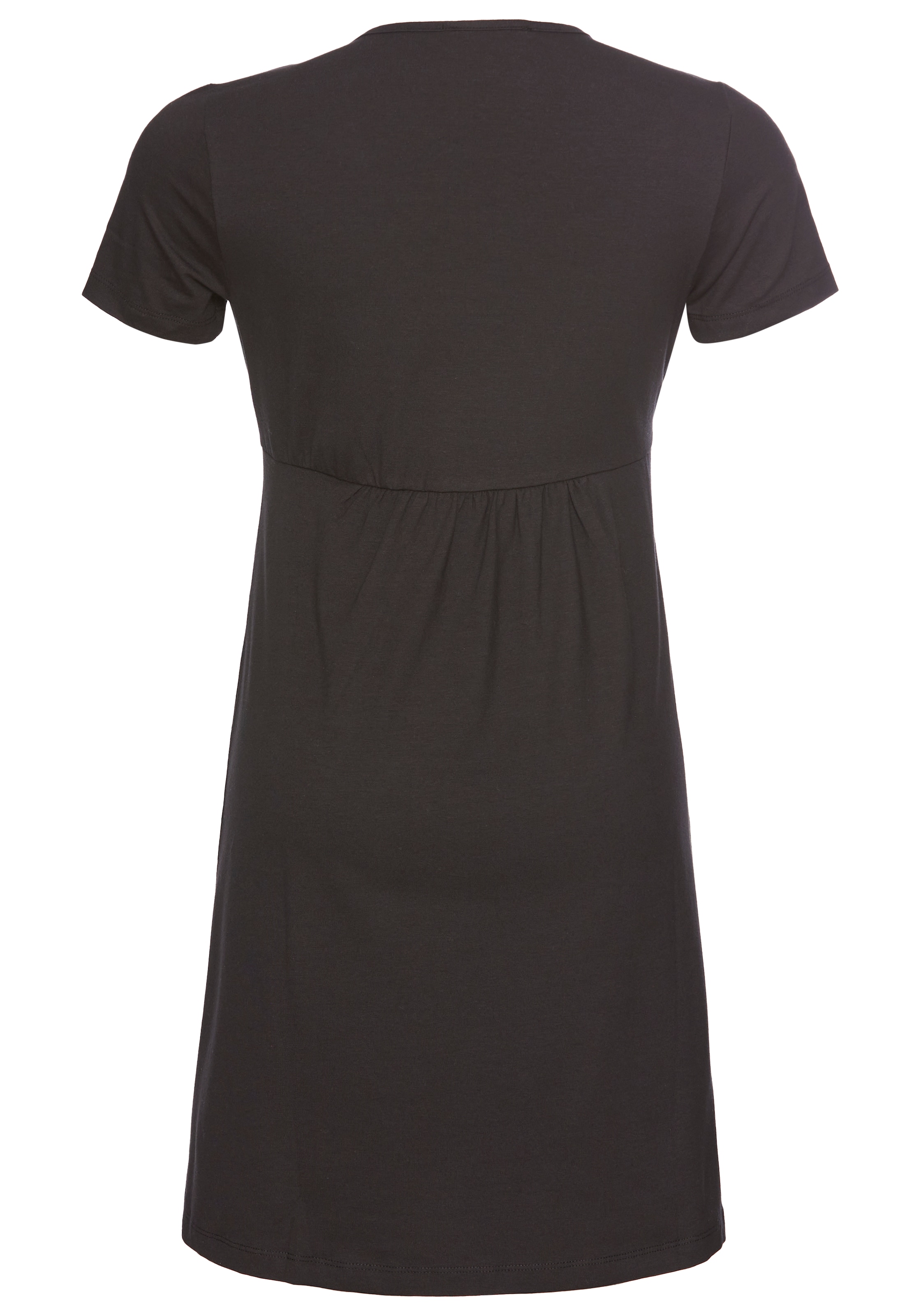 Neun Monate Umstandskleid »Kurzes Schwangerschafts-Jerseykleid, Minikleid«, Auschnitt in Wickeloptik