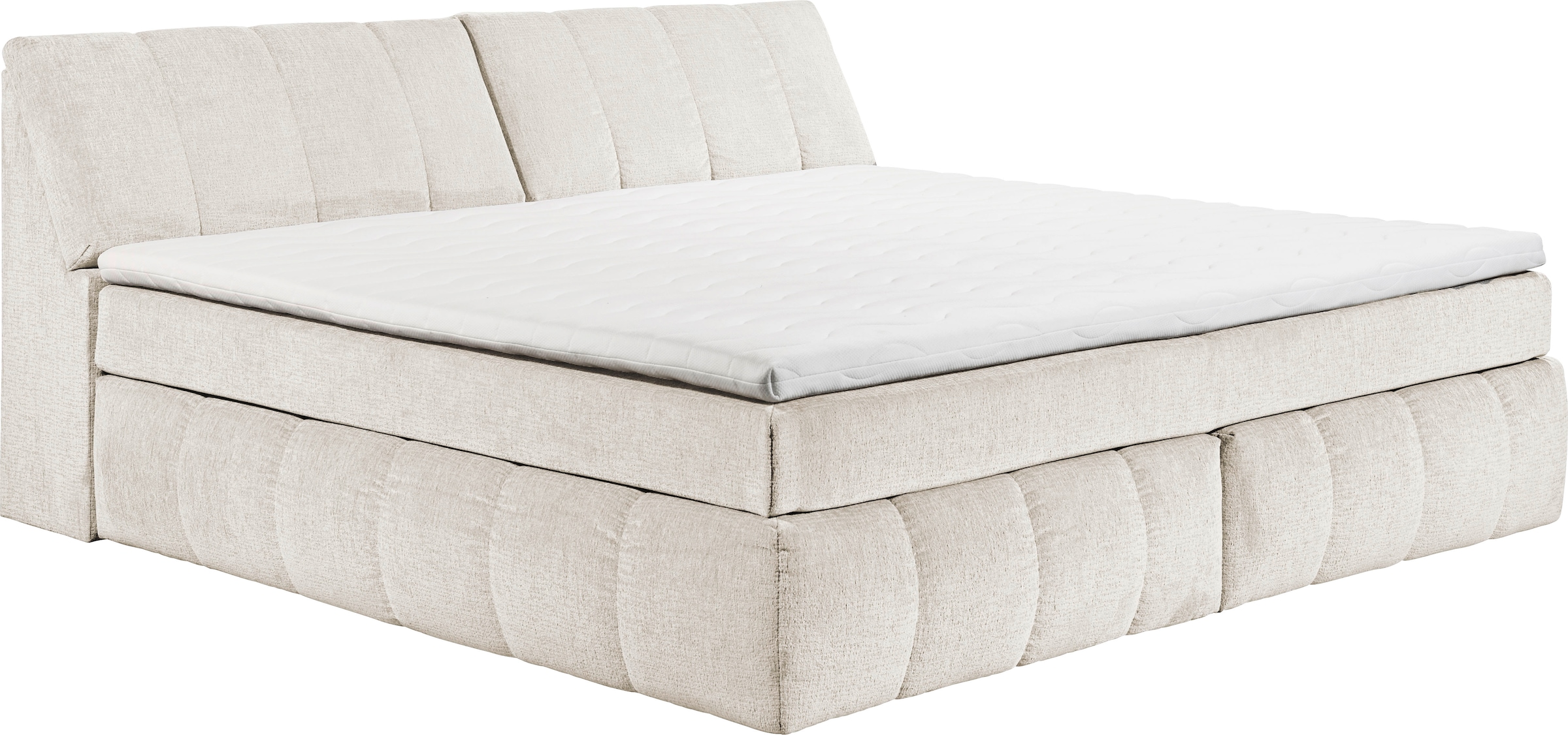 ED EXCITING DESIGN Boxspringbett »Elkford, Familienbett in der Größe 240x200cm« inkl. Stauraum im Kopfteil