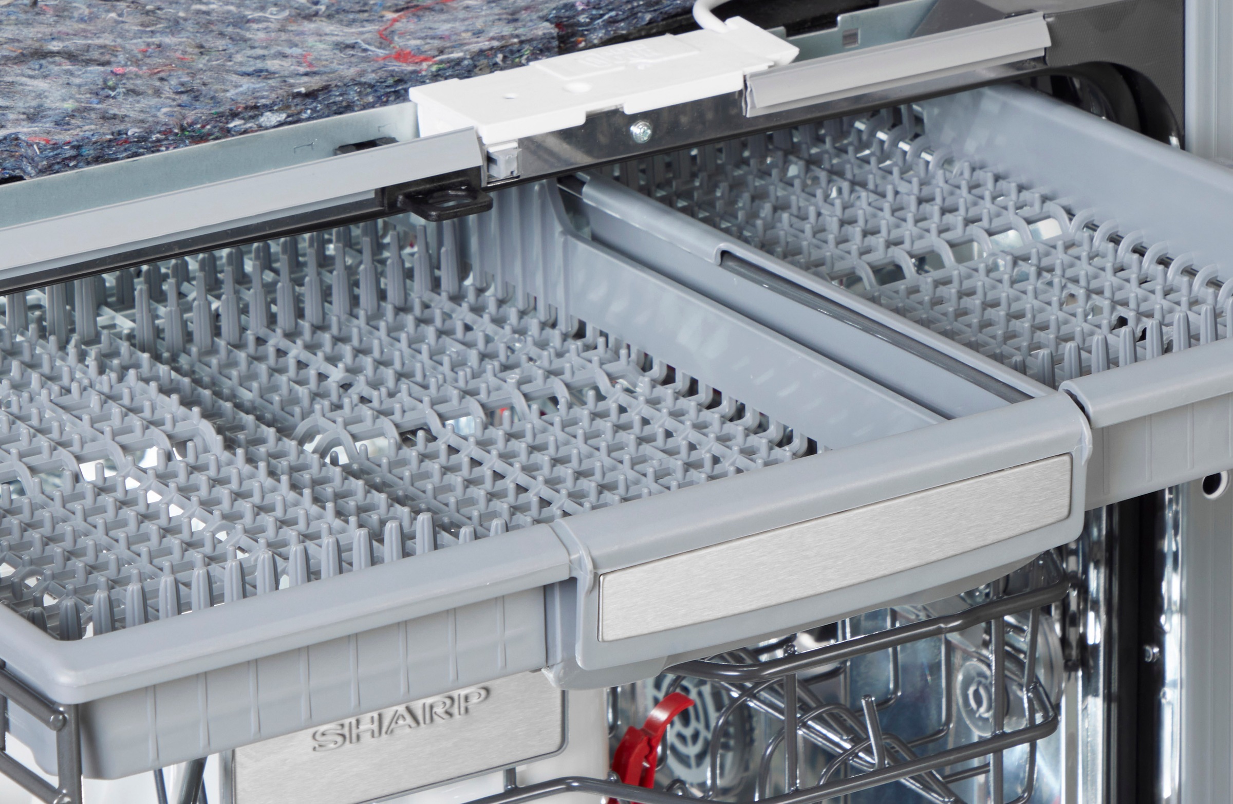 Sharp teilintegrierbarer Geschirrspüler »QW-NA25GS44BS-DE«, 14 Maßgedecke