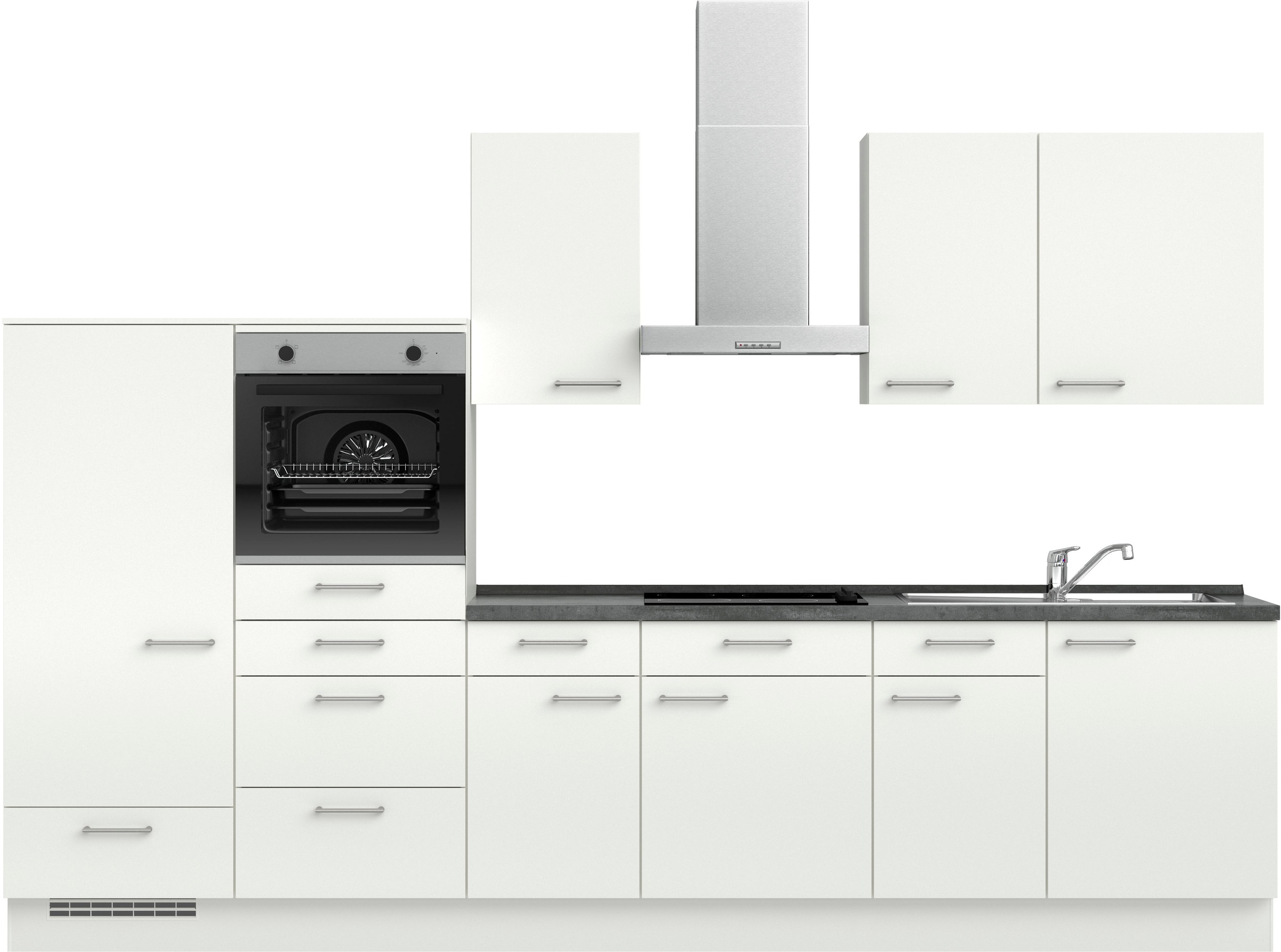 nobilia® Küchenzeile »"Laser I"«, vormontiert, Ausrichtung wählbar, Breite günstig online kaufen