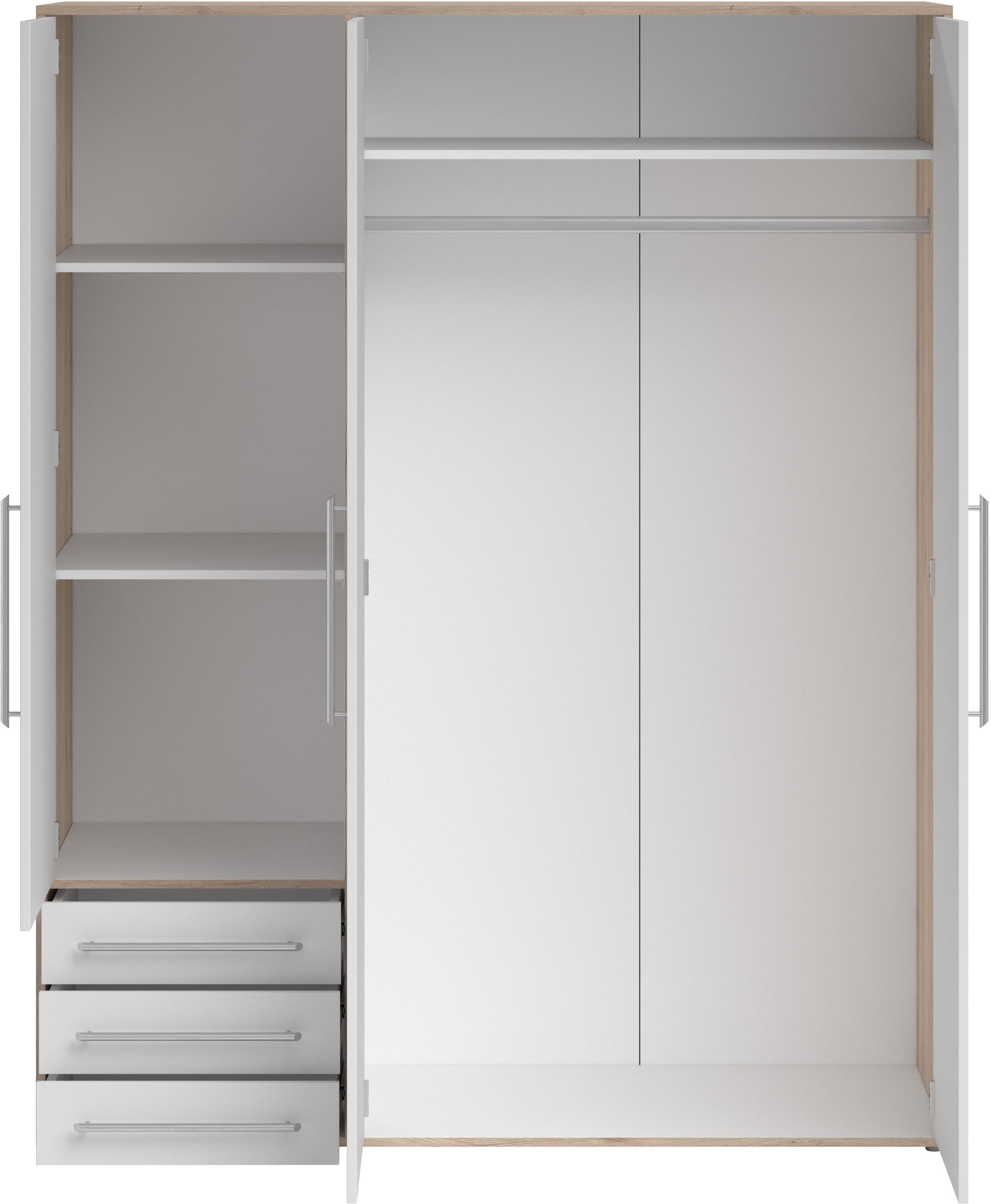 Schlafkontor Drehtürenschrank »Lyss Schrank, Kleiderschrank mit Drehtüren«, in verschiedenen Farben und Größen erhältlich