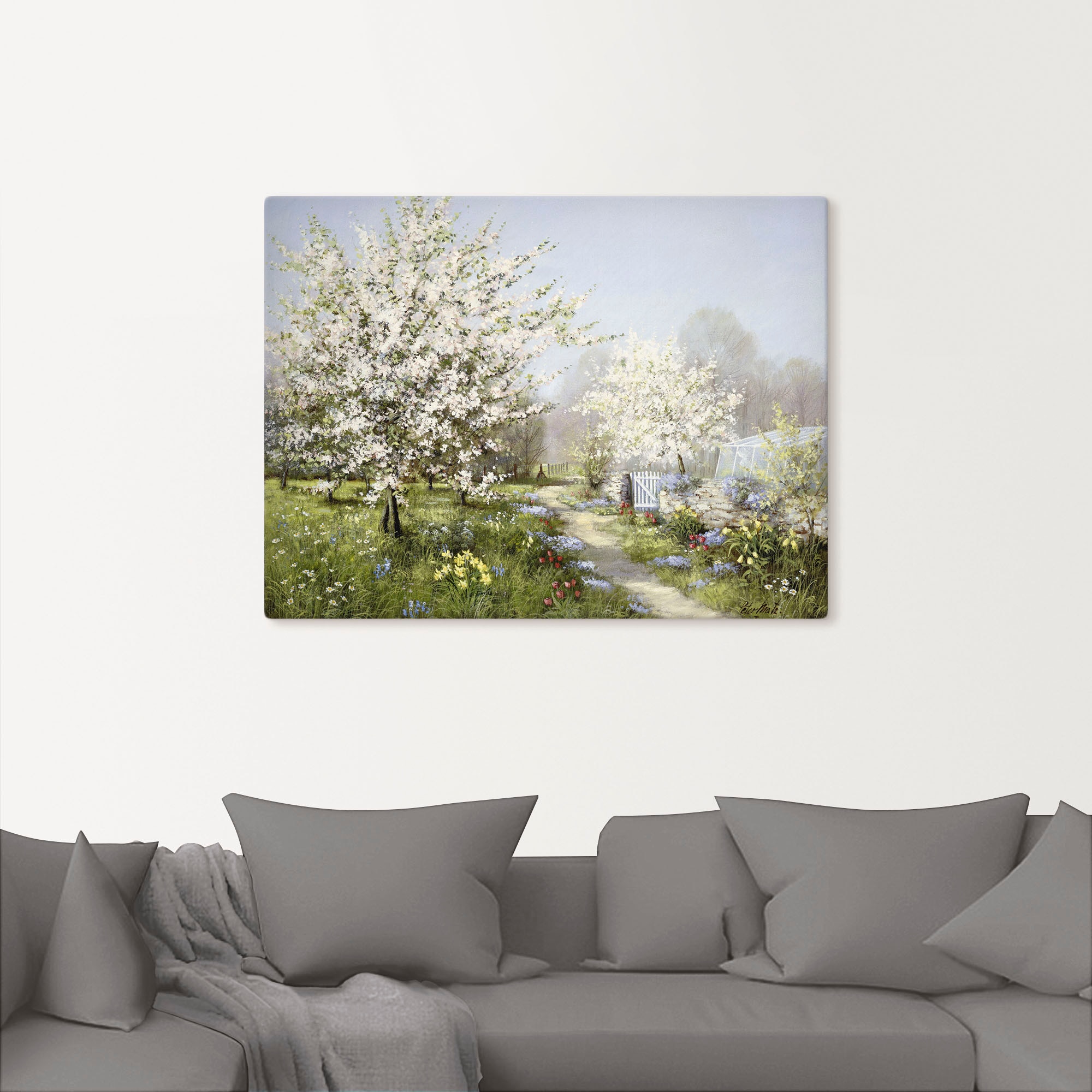 Artland Wandbild "Frühlingsblüten", Wiesen & Bäume, (1 St.), als Leinwandbi günstig online kaufen