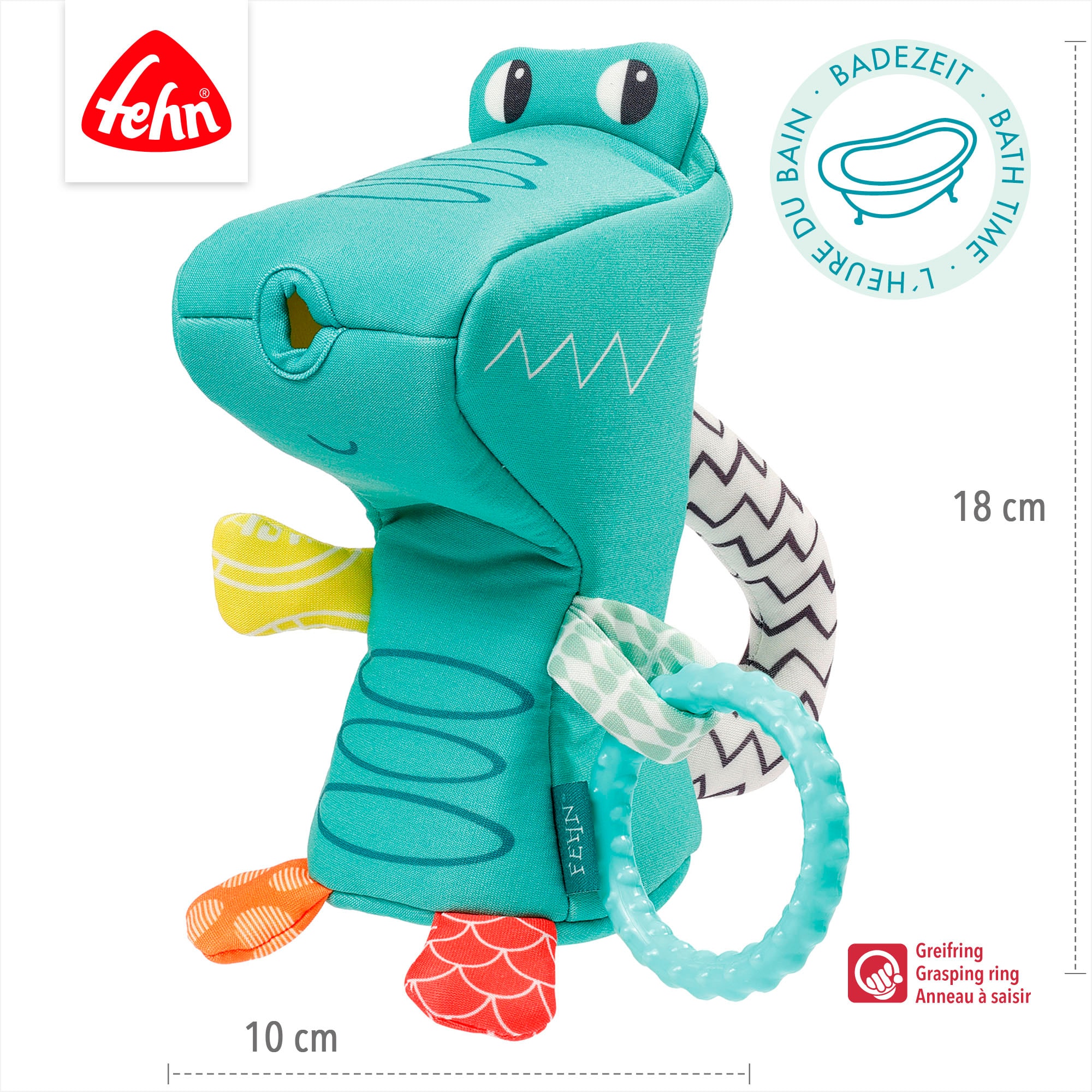 Fehn Badespielzeug »Plansch & Play, Gieß-Krokodil«