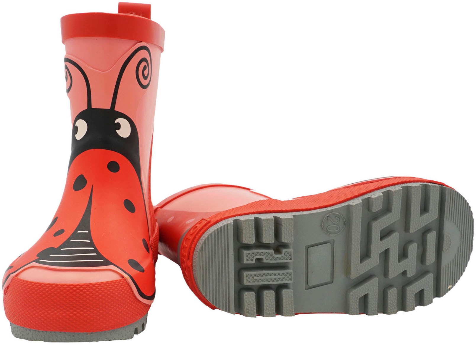 MAXIMO Gummistiefel  mit niedlichem Marienkäfer-Patch