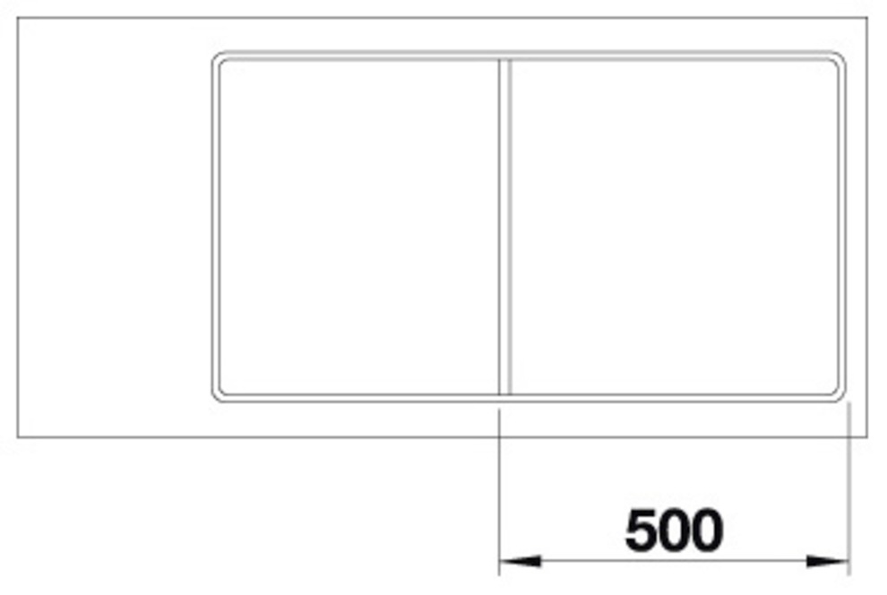 Blanco Granitspüle »AXIA III 5 S-F« 1 Stk. tlg. inklusive gratis Esche-Compound-Brückenschneidebrett