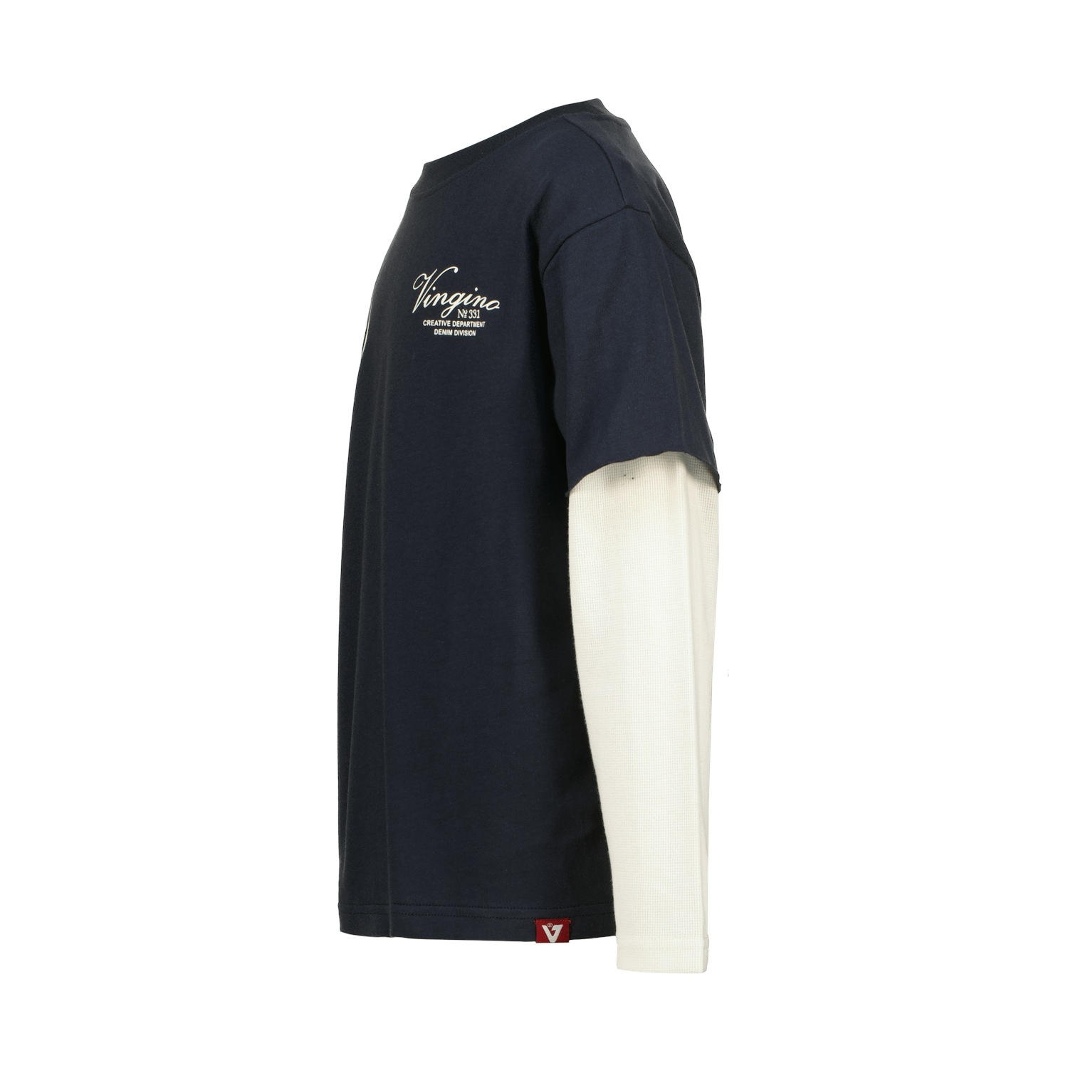 Vingino Langarmshirt Layer-Optik, Baumwolle, Rundhalsausschnitt
