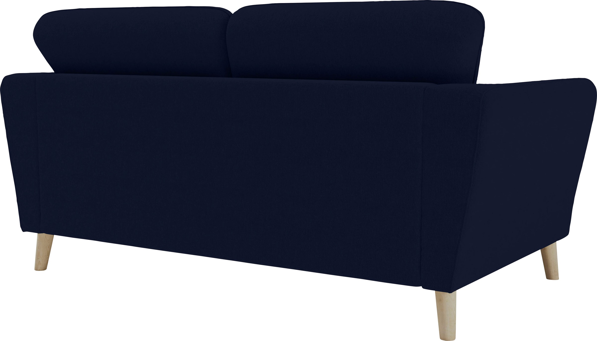 Home affaire 2-Sitzer »MARSEILLE Kompaktsofa 170 cm, Cord, Flachgewebe, Struktur, Webstoff«, Massivholzbeine Eiche, Landhausstil, Wellenunterfederung
