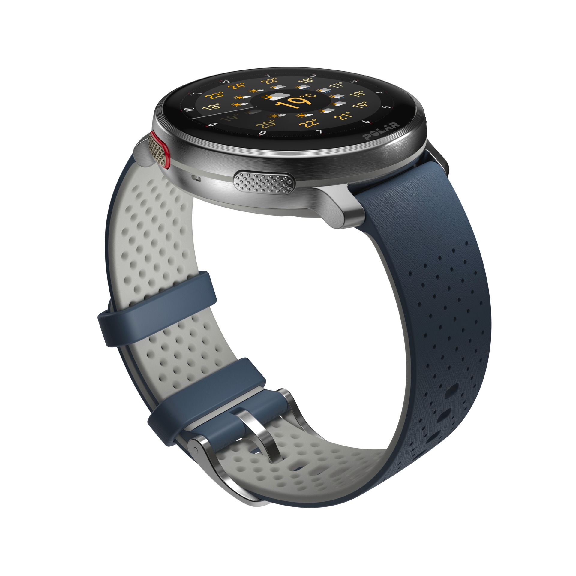 Polar Smartwatch »VANTAGE V3«, (3,5 cm / 1,39 Zoll), 32 GB, Premium-Multisportuhr Silikon-Armband S-L)