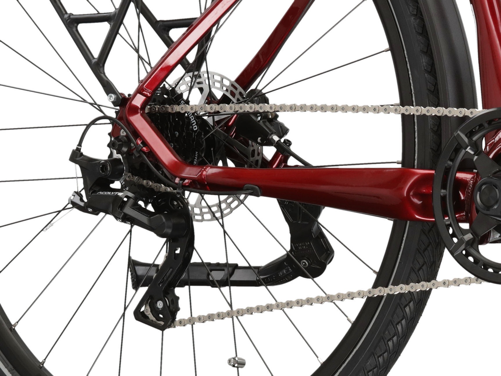 Kross »E-Trekkingrad Trans Hybrid LS 3.0 28 Zoll rot« 8 Gang Shimano Acera T3000 Schaltwerk Kettenschaltung Mittelmotor 250 W SHIMANO 36 V/250 W, Mittelmotor DU-E500