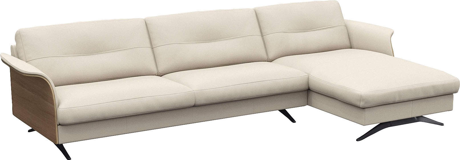 FLEXLUX Ecksofa »Glow, super bequem durch hochwertigem Sitzaufbau mit Feder günstig online kaufen