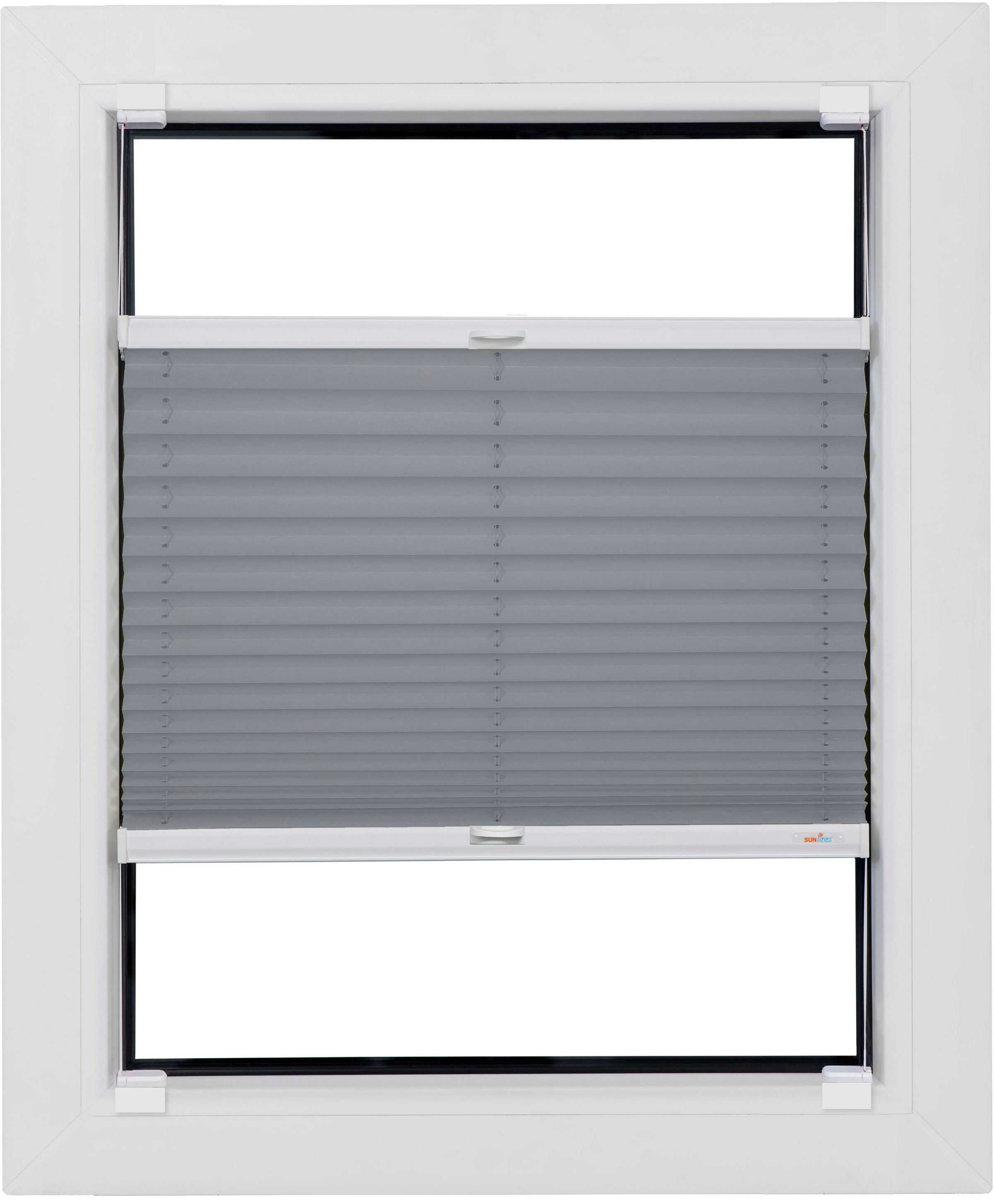 sunlines Plissee, ohne Bohren, verspannt, geklebt mit Gelenkklebespannschuh