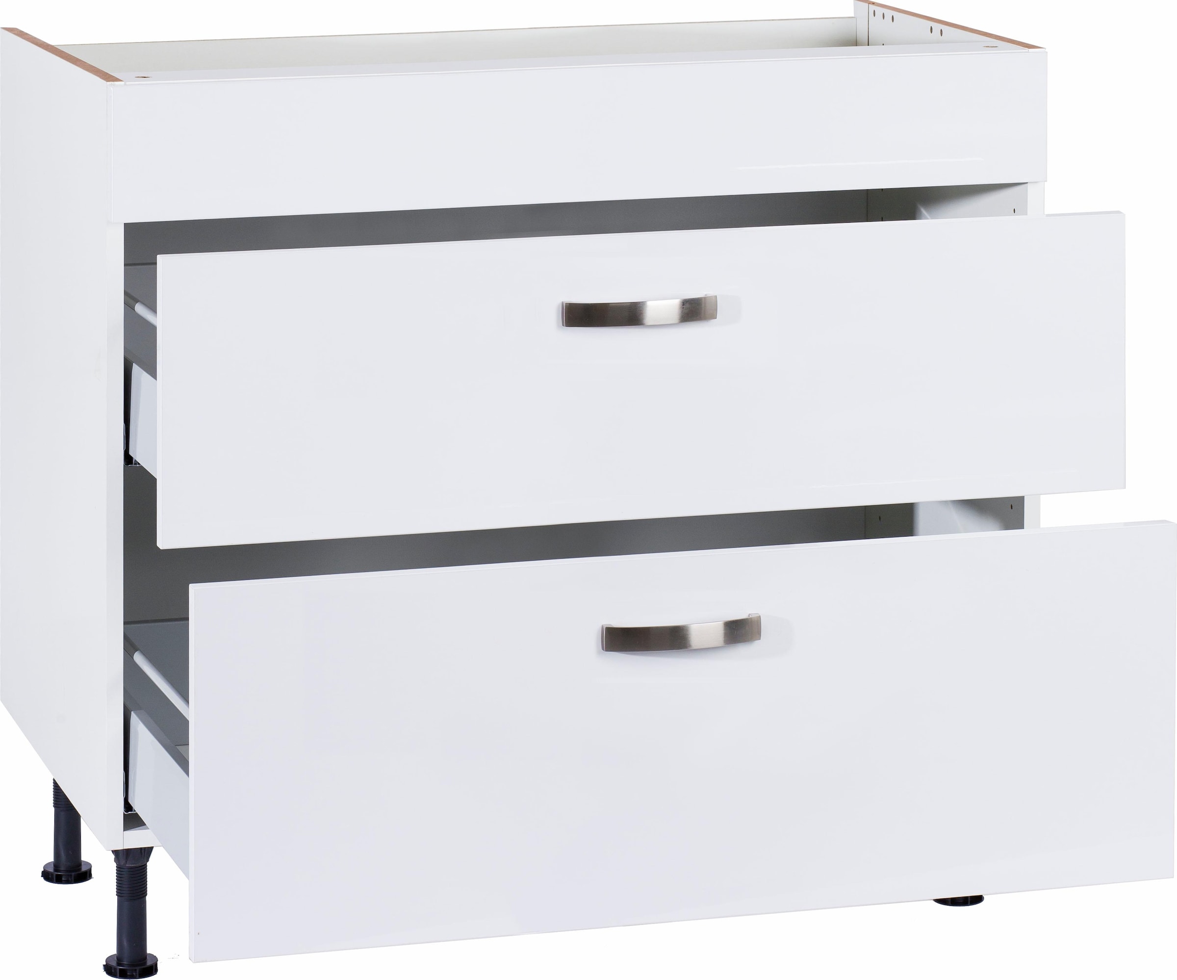 OPTIFIT Kochfeldumbauschrank »Cara«, Breite 90 cm, mit Vollauszügen und Soft-Close-Funktion