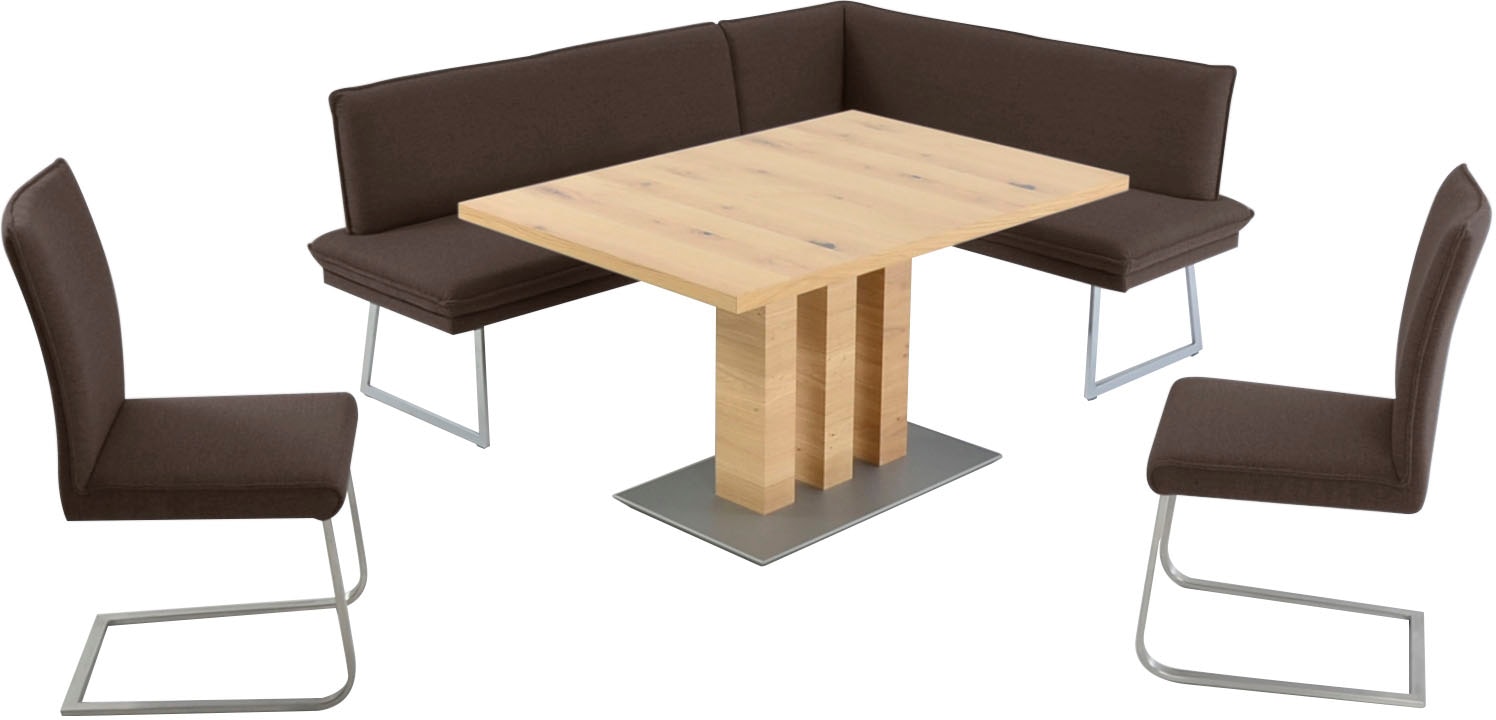 K+W Komfort & Wohnen Essgruppe »Santos III« 4 Stk. tlg. gepolsterte Eckbank günstig online kaufen