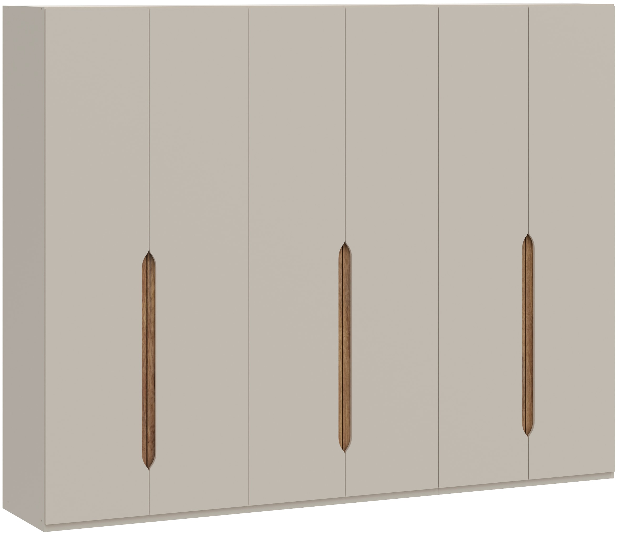 FORTE Drehtürenschrank, Höhe 2,10 mtr., stehende Montage, Grifflos